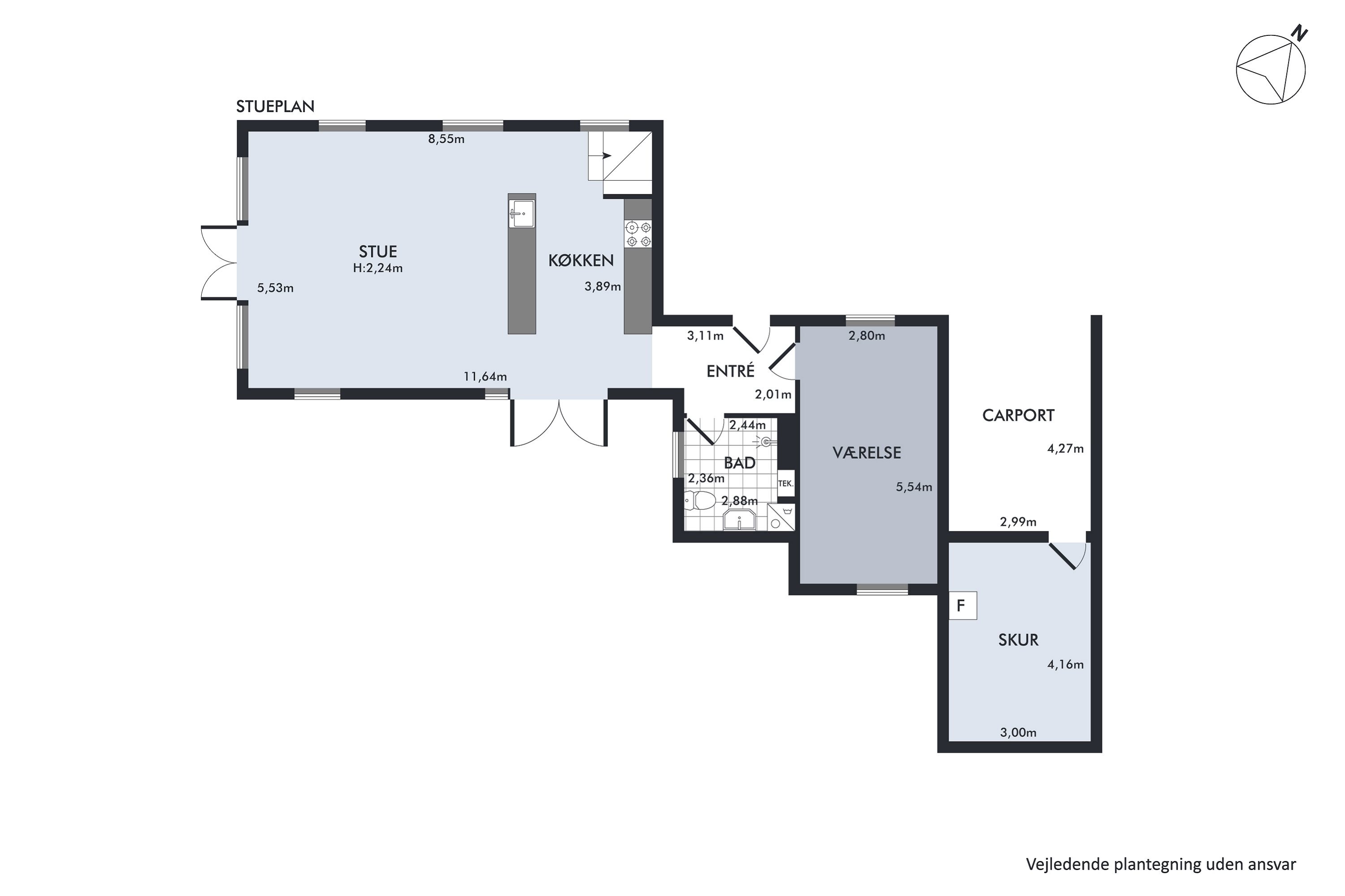 Plantegninger billede af Falkensøvej 3, Kirke Helsinge, 4281 Gørlev