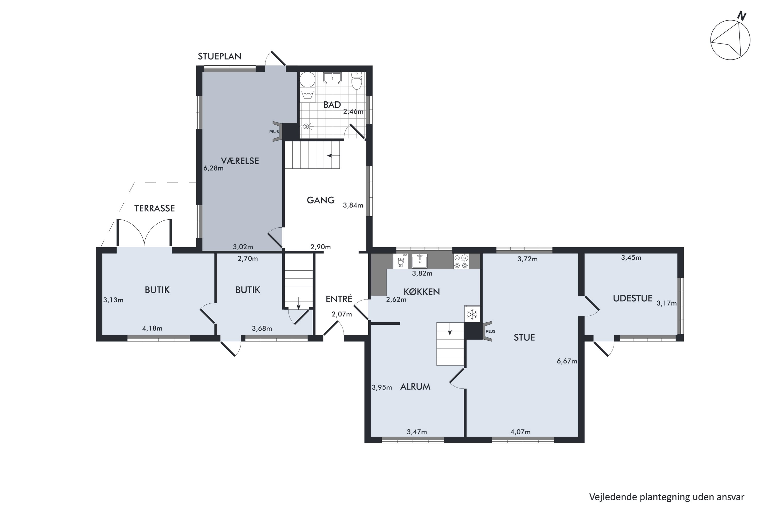 Plantegninger billede af Tvorupvej 38, Tvorup, 7700 Thisted