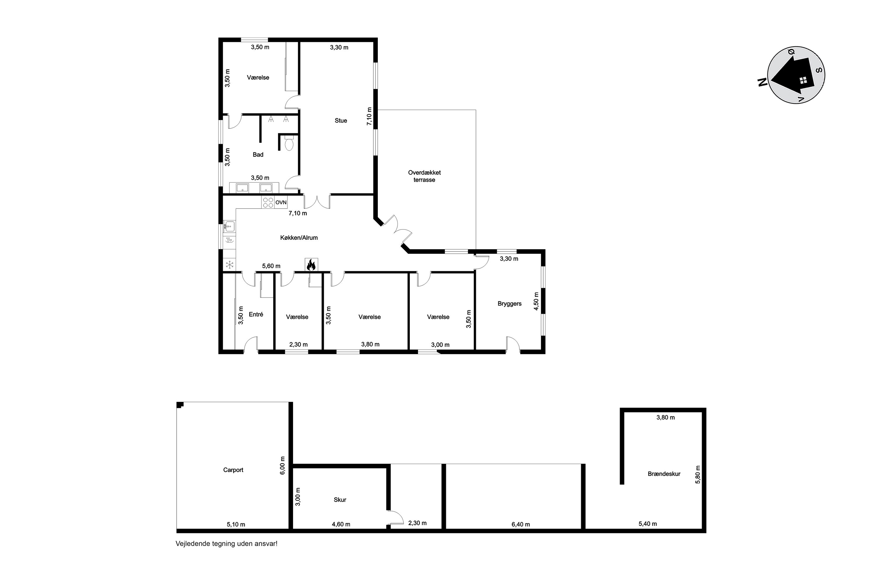 Plantegninger billede af Egerntoften 14, Egebæk, 6760 Ribe