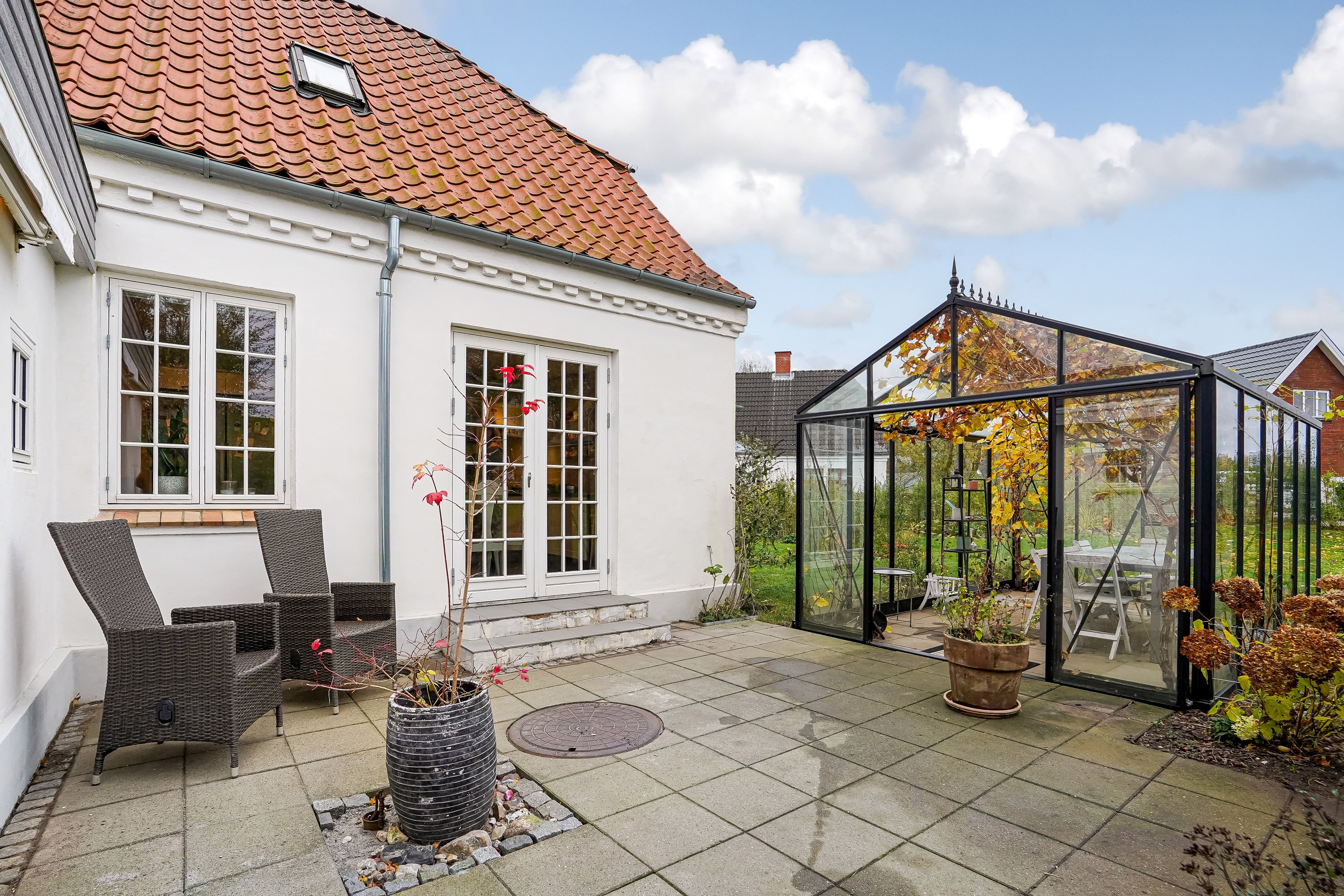 Fremhævet terrasse billede i fuldskærmstilstand. Billede af Ådalvej 33, Ådal, 7300 Jelling