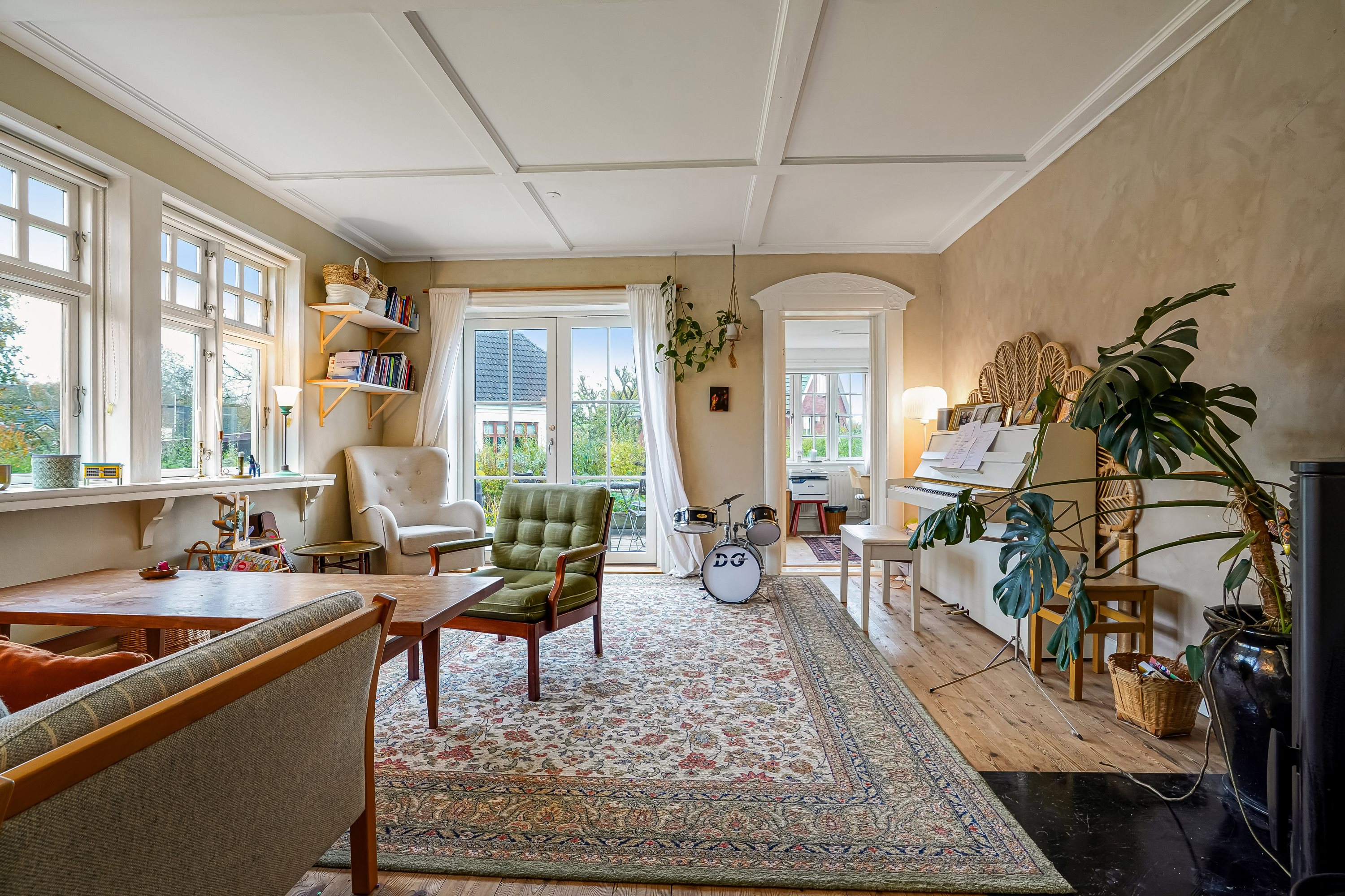 Fremhævet stue billede i fuldskærmstilstand. Billede af Ådalvej 33, Ådal, 7300 Jelling