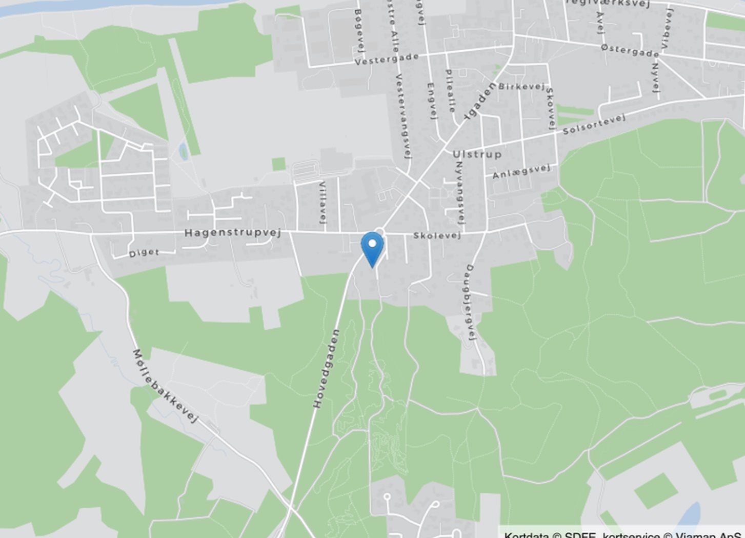 Fremhævet  billede i fuldskærmstilstand. Billede af Skolevangen 8, 8860 Ulstrup