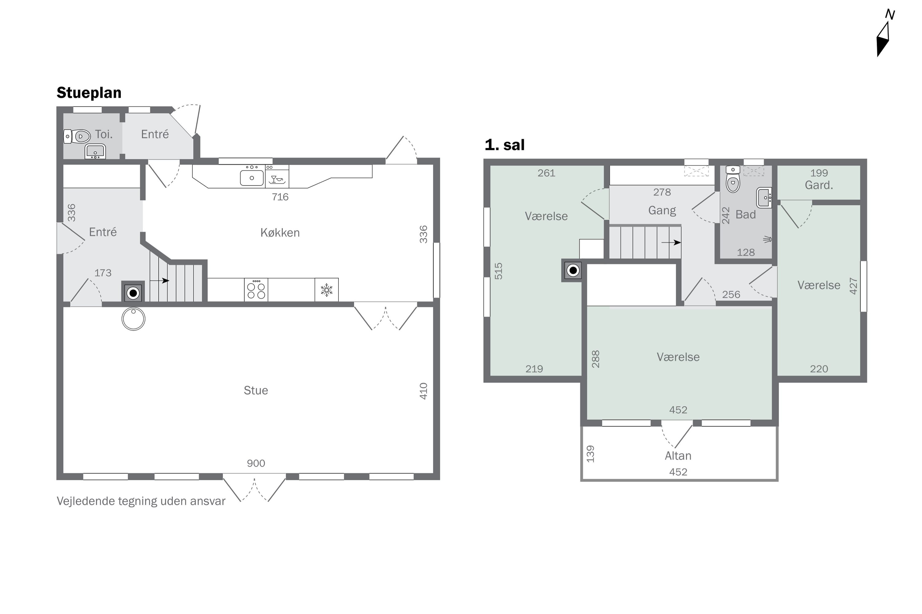 Plantegninger billede af Svanekevej 1B, 3700 Rønne