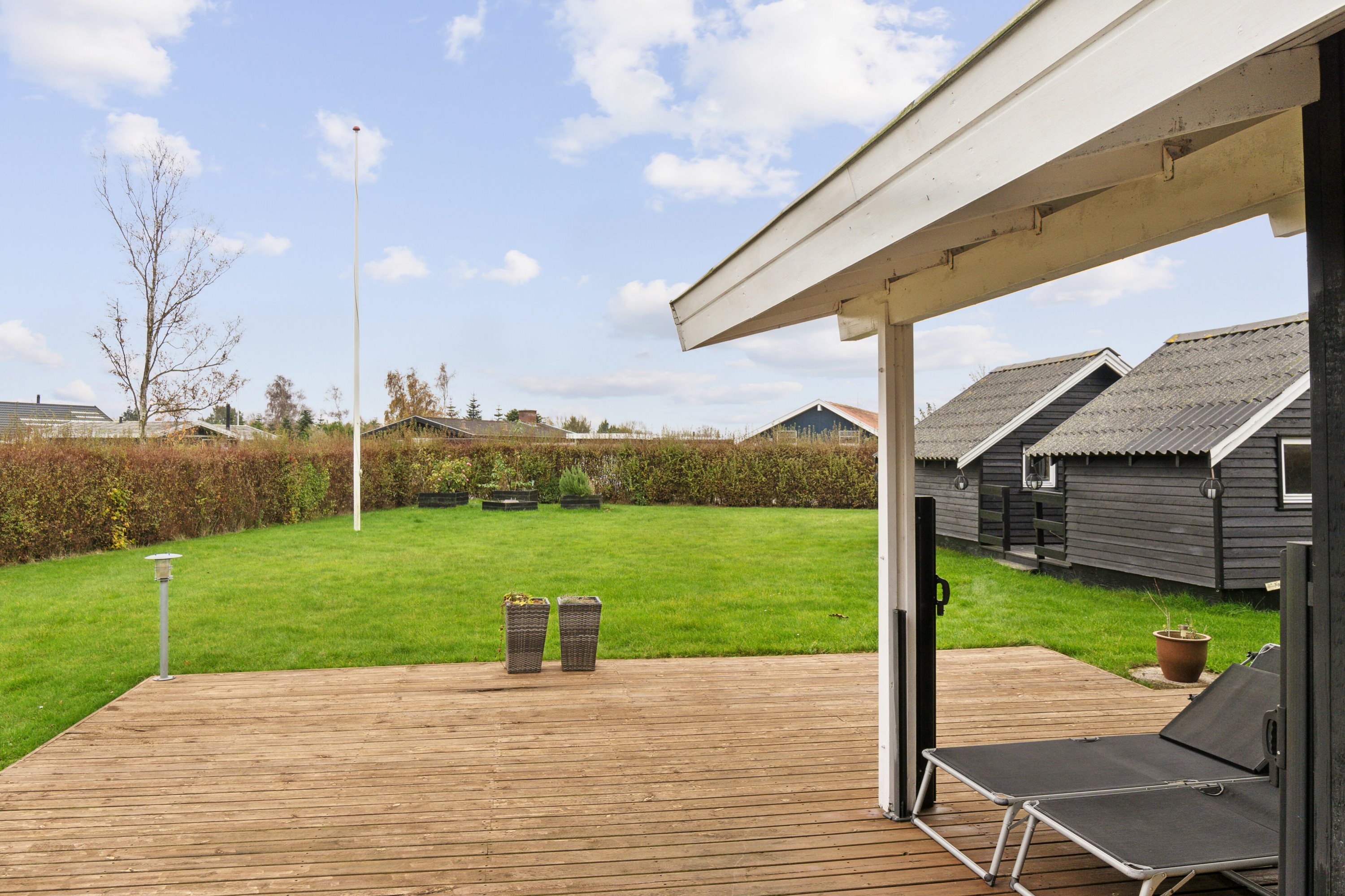 Fremhævet terrasse billede i fuldskærmstilstand. Billede af Østparken 57, Hasmark Strand, 5450 Otterup