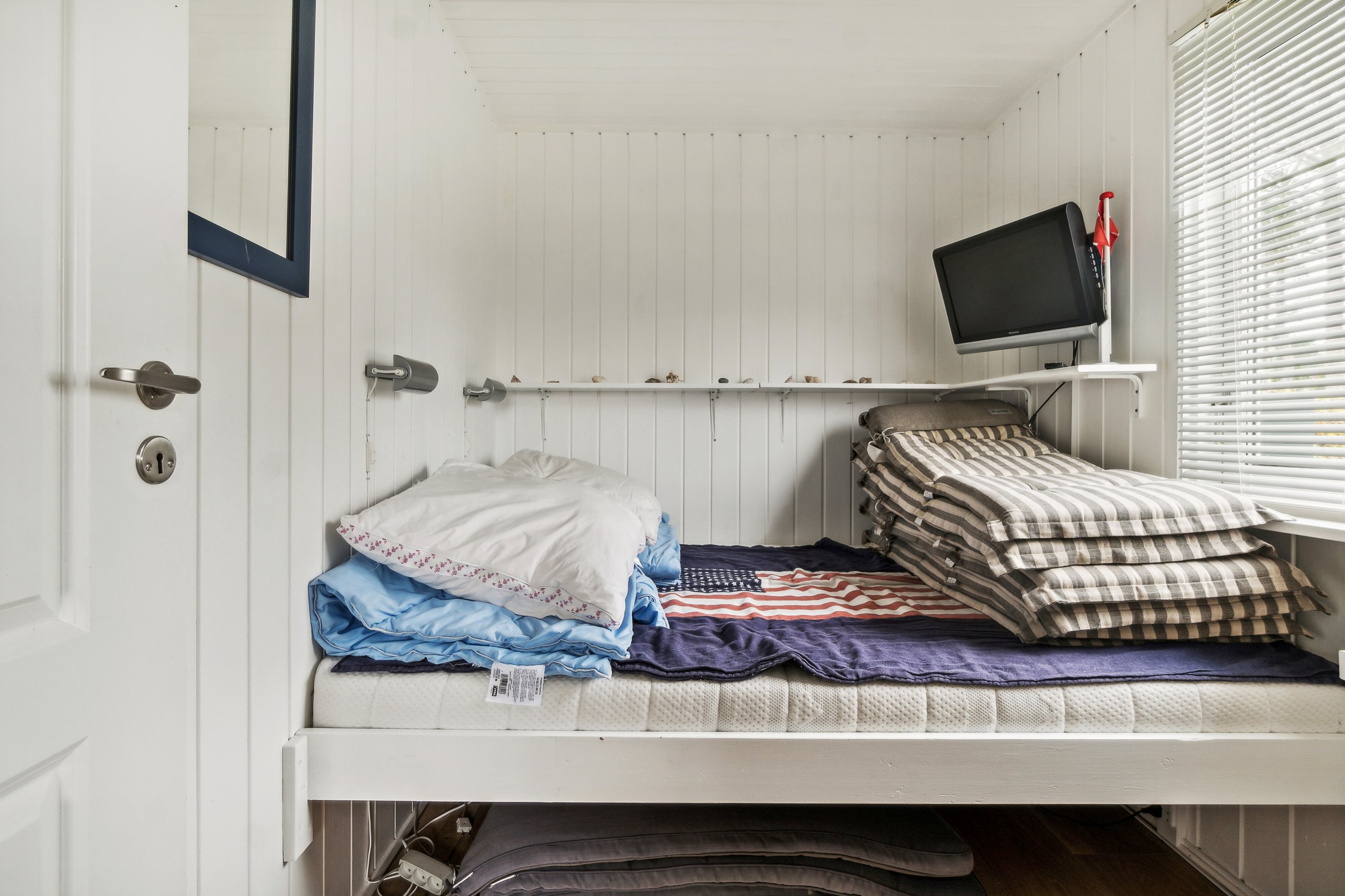 Fremhævet soveværelse billede i fuldskærmstilstand. Billede af Østparken 57, Hasmark Strand, 5450 Otterup