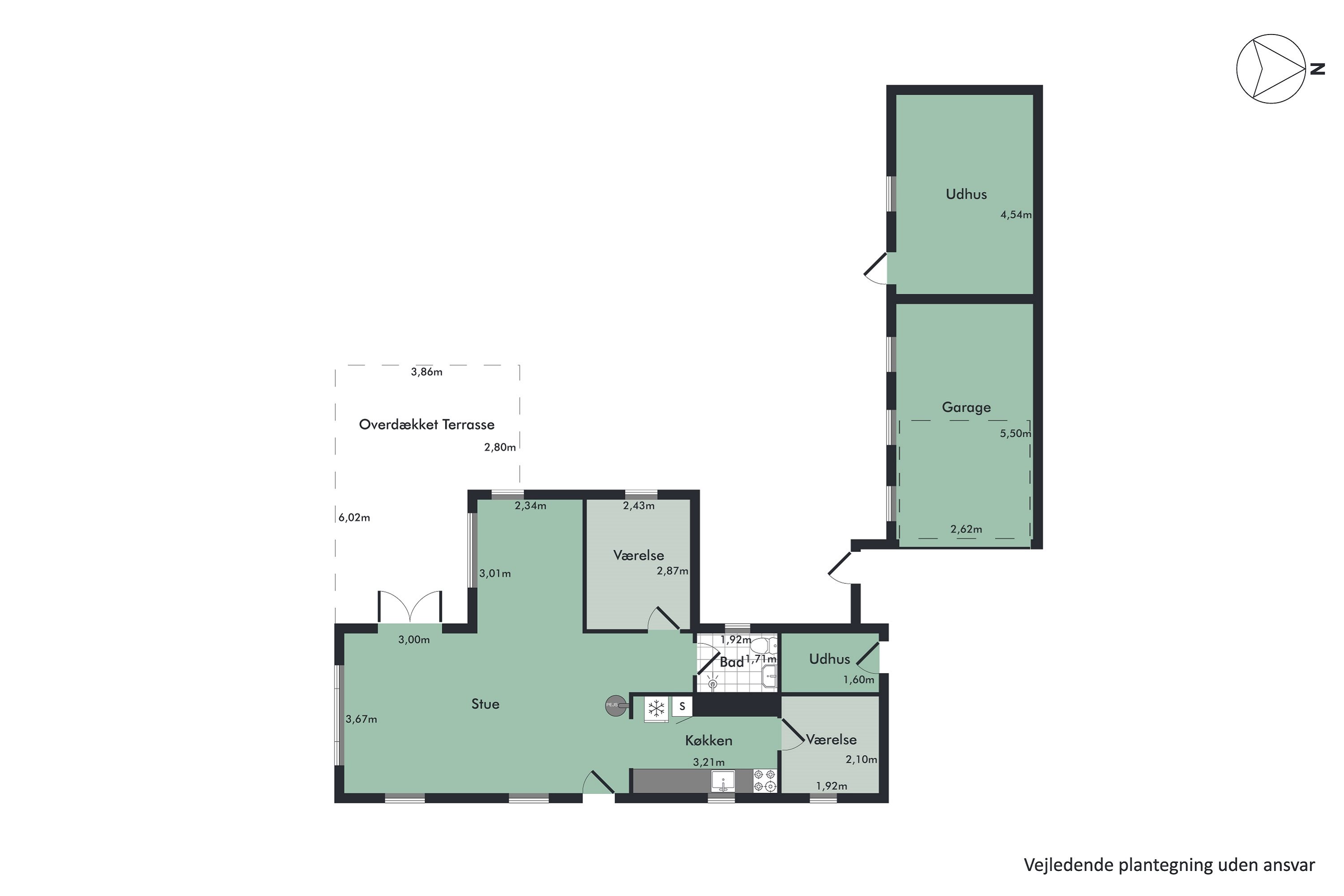 Plantegninger billede af Lille Strandgaard 7, 9370 Hals