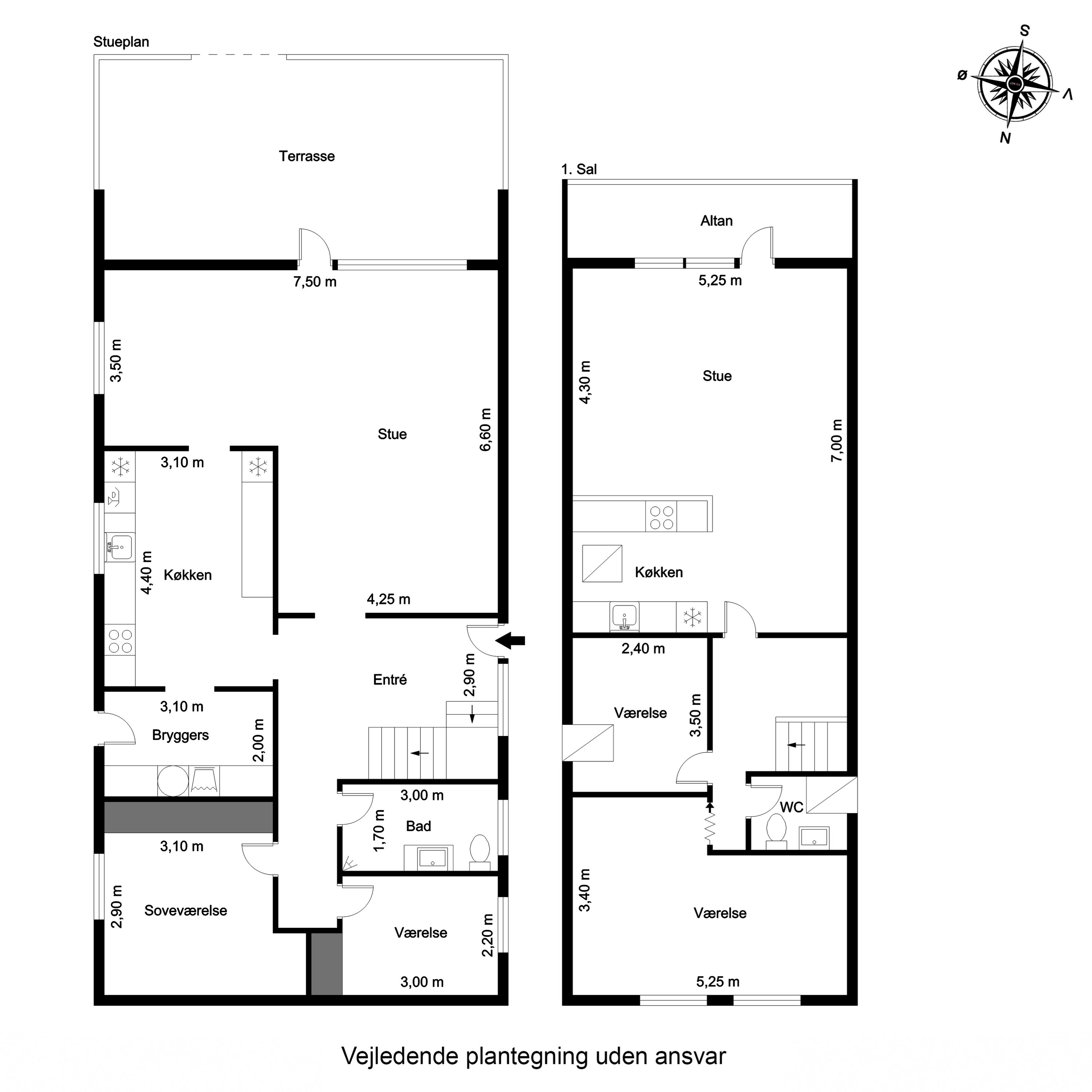 Plantegninger billede af Rosenvænget 6, Hvidbjerg, 7790 Thyholm