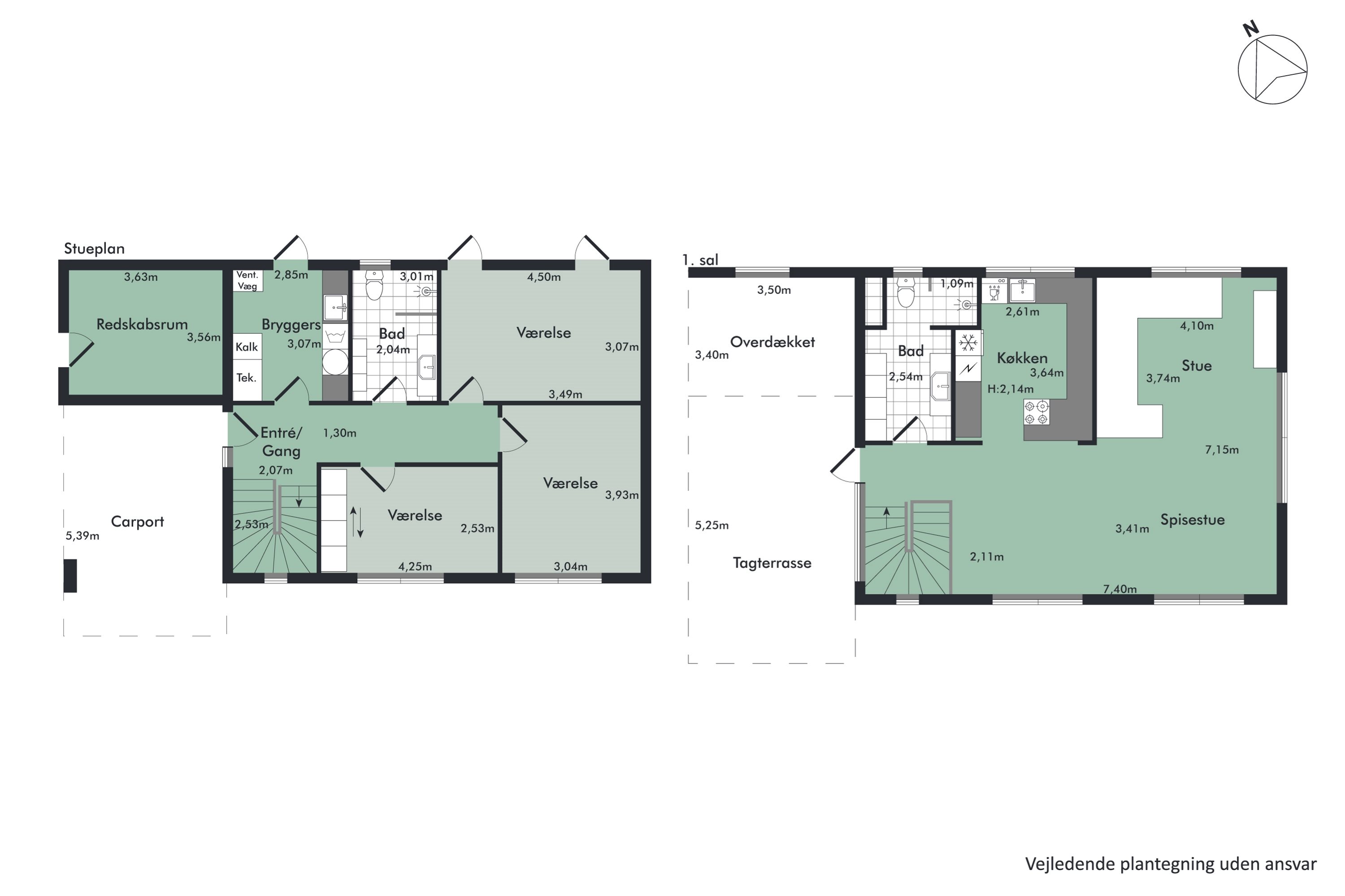 Plantegninger billede af Elektravej 41, Gug, 9210 Aalborg SØ