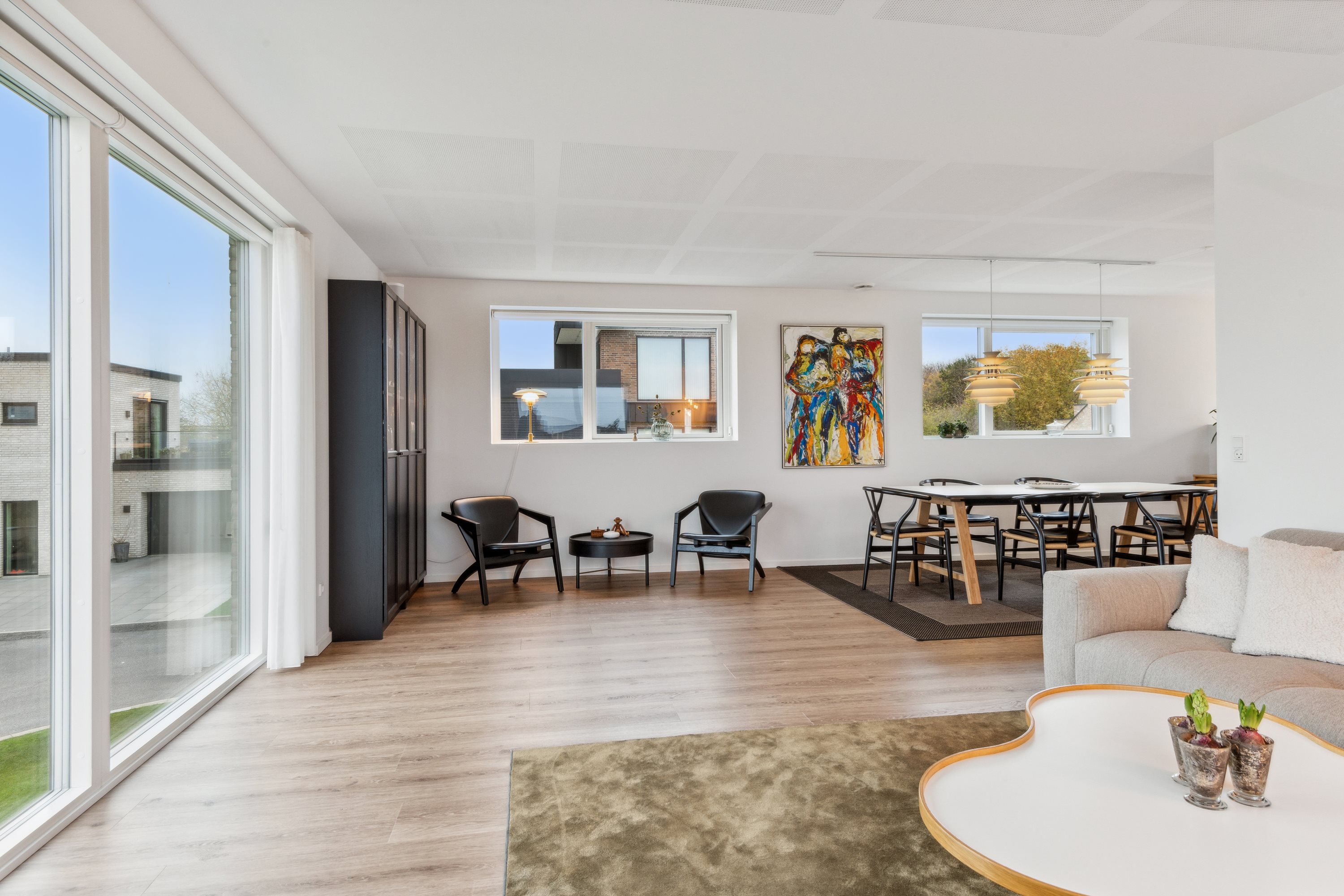 Fremhævet stue billede i fuldskærmstilstand. Billede af Elektravej 41, Gug, 9210 Aalborg SØ