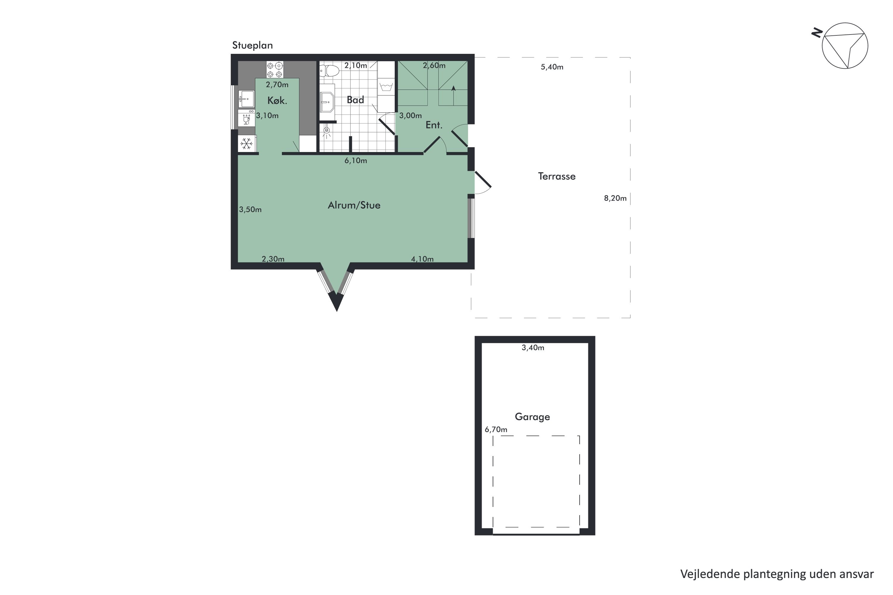 Plantegninger billede af Fredensgade 3, 9500 Hobro