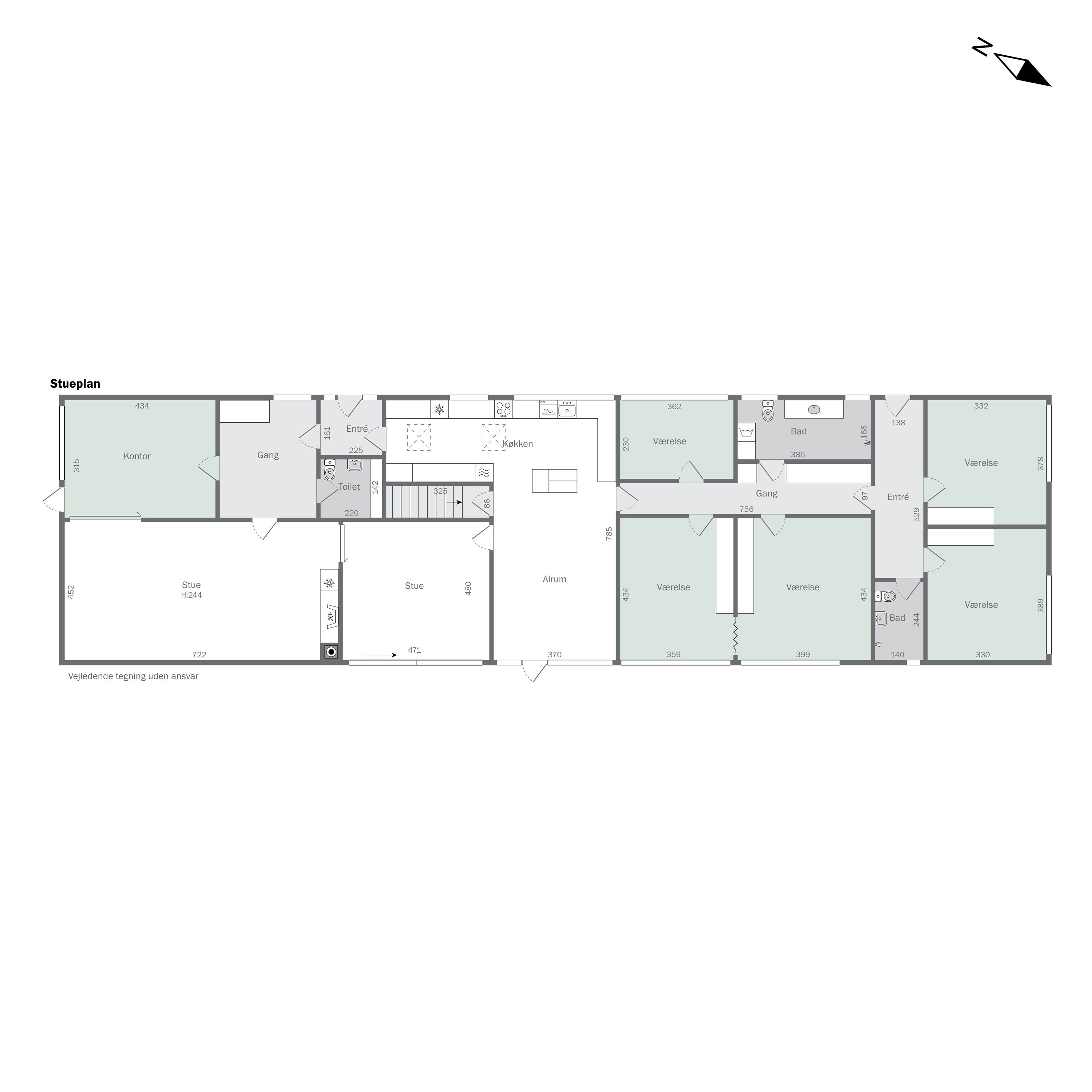 Plantegninger billede af Strandbakken 17, 4400 Kalundborg