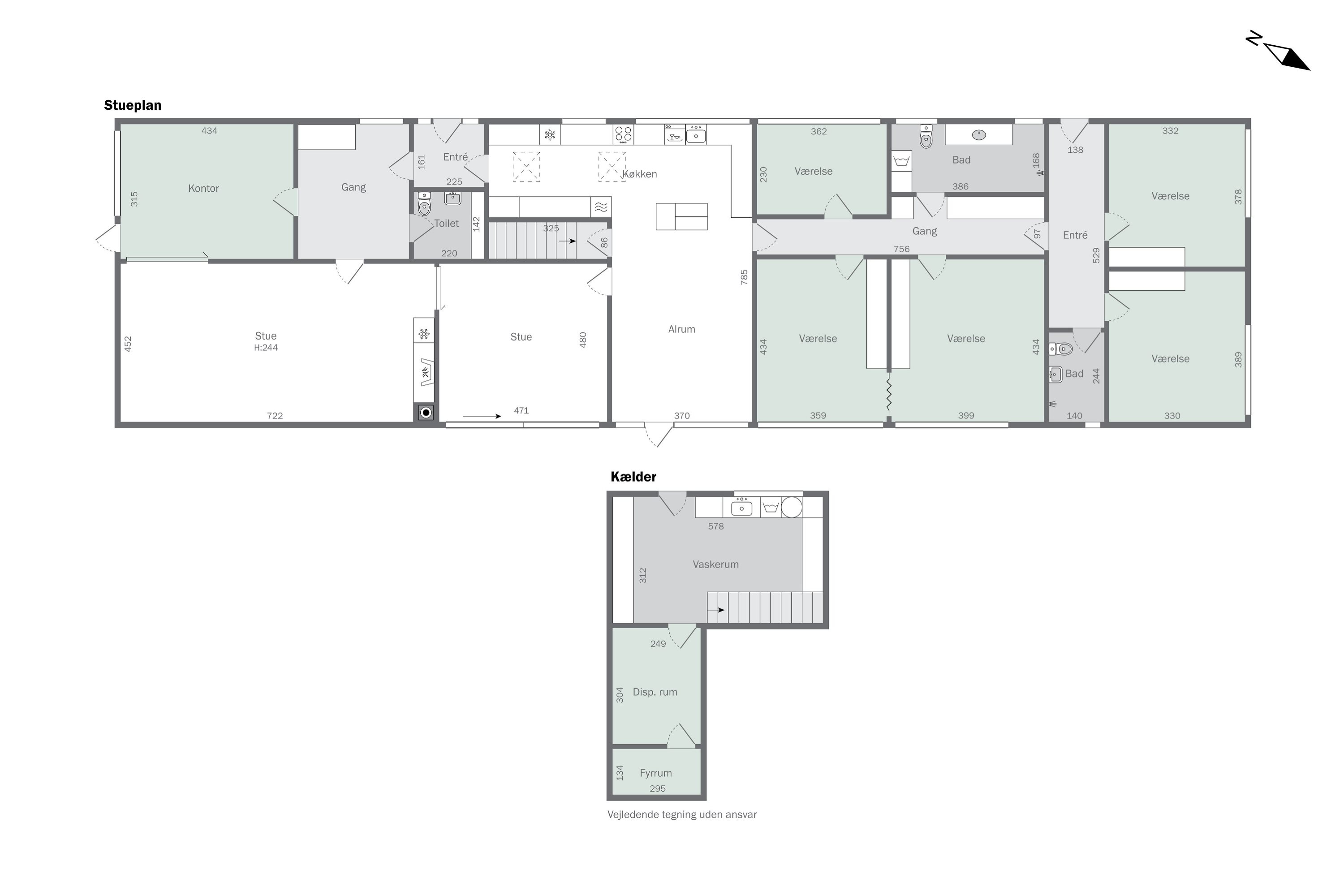 Plantegninger billede af Strandbakken 17, 4400 Kalundborg