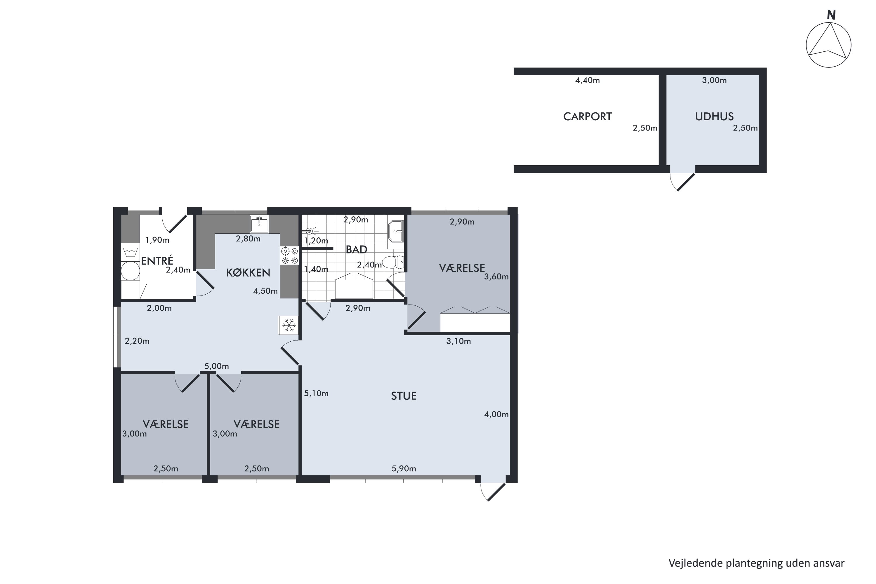 Plantegninger billede af Birkagervej 12, 9740 Jerslev J