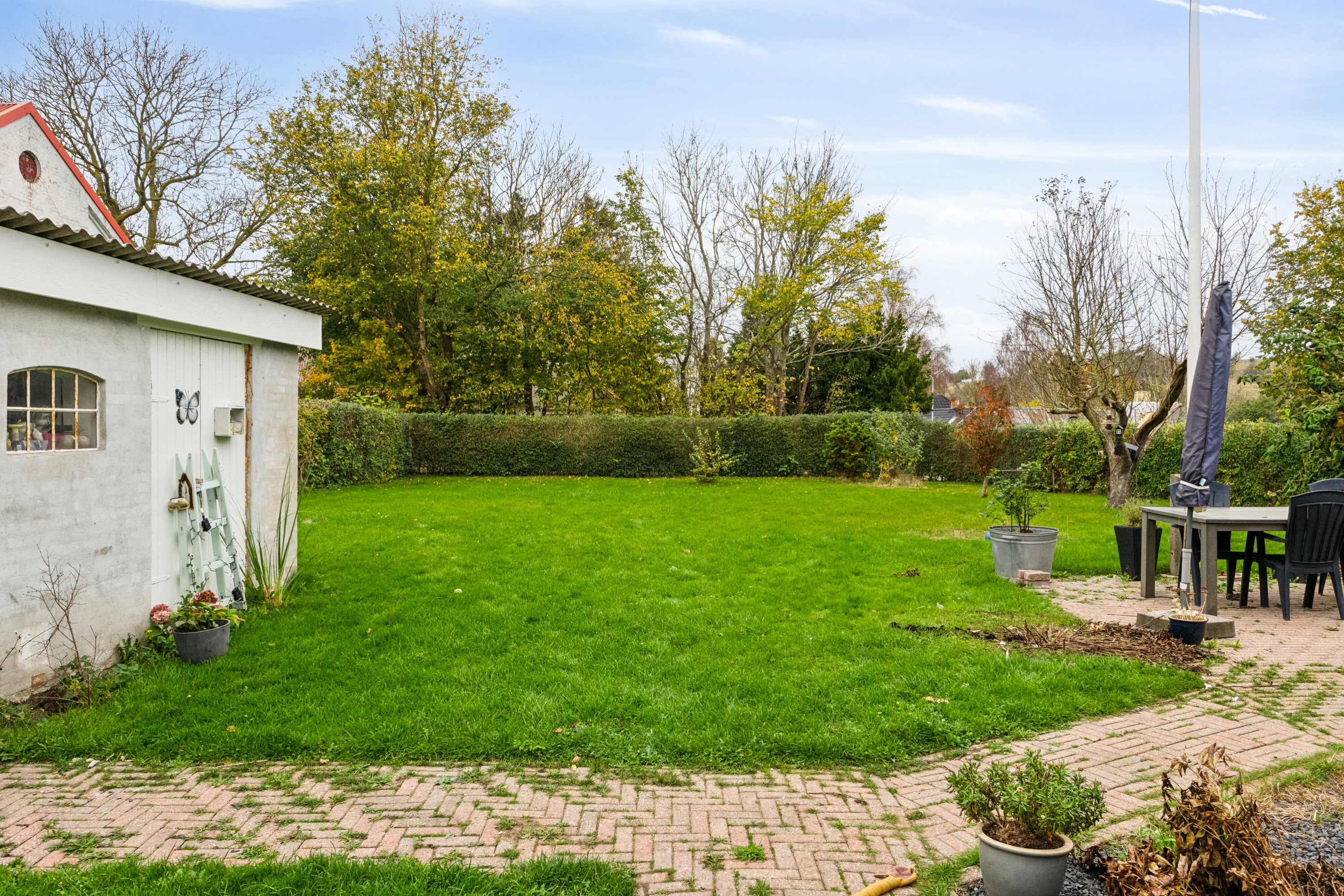 Fremhævet set fra haven billede i fuldskærmstilstand. Billede af Tømmerupvej 44, 4400 Kalundborg