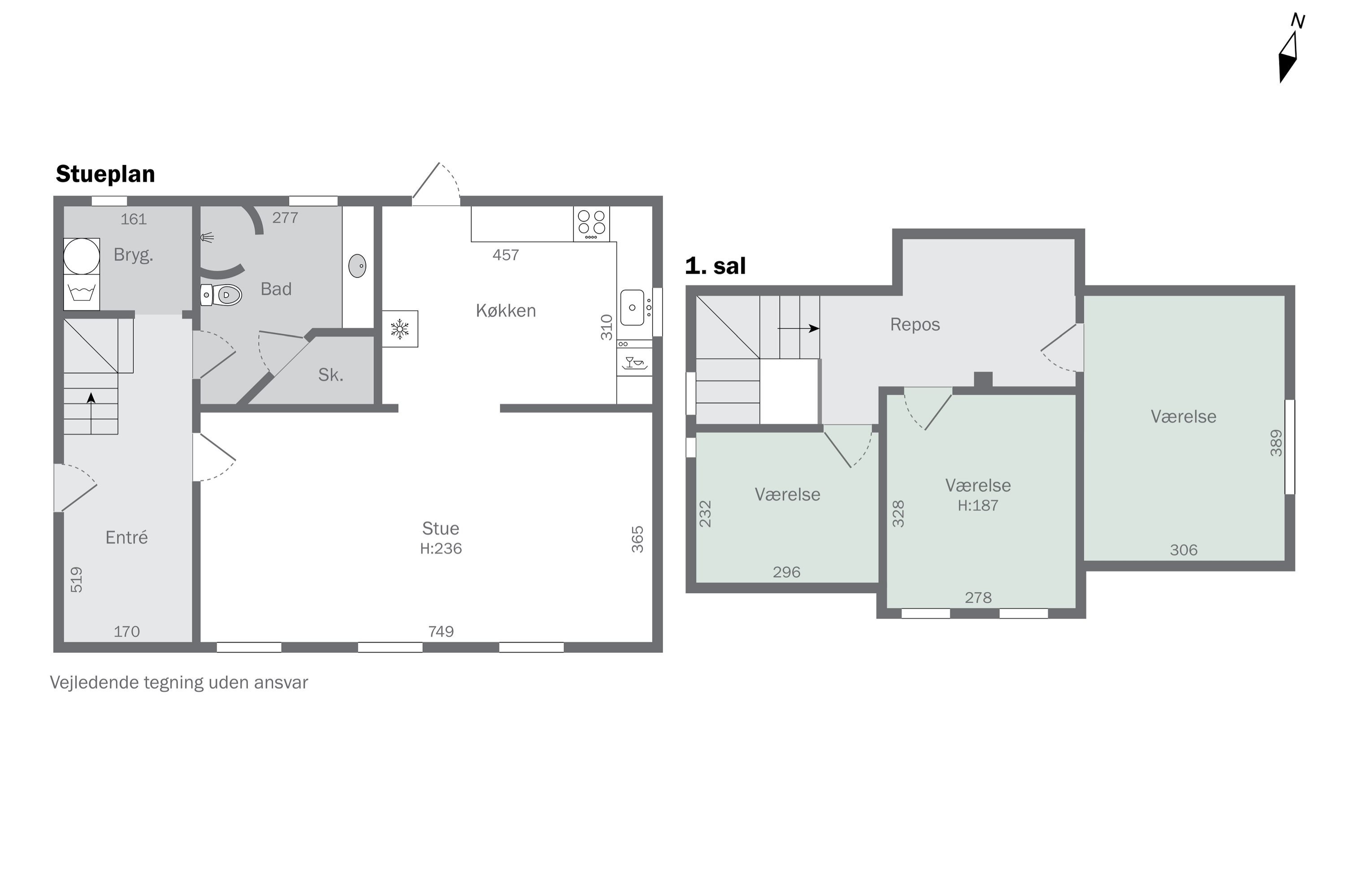 Plantegninger billede af Tømmerupvej 44, 4400 Kalundborg
