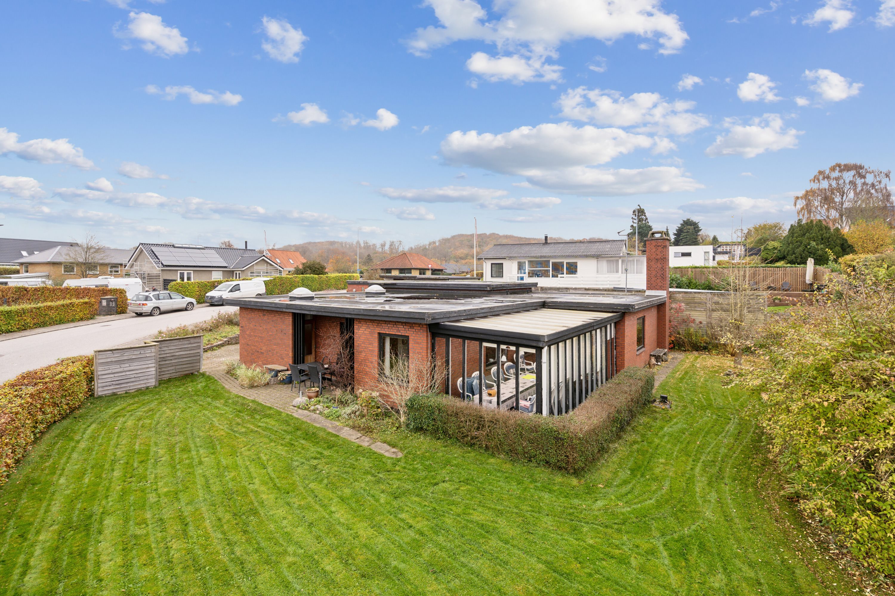 Miniaturebillede 2: set fra haven. Billede af Langløkke 24, 6200 Aabenraa