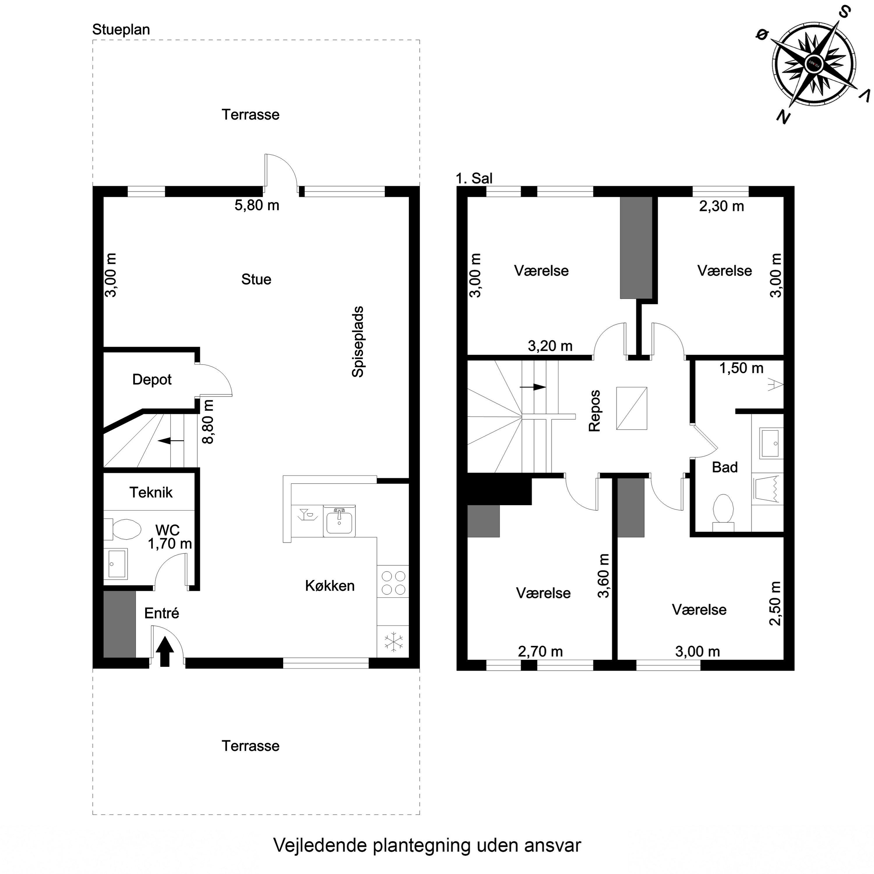 Plantegninger billede af Fjergangen 9, Tarup, 5000 Odense C