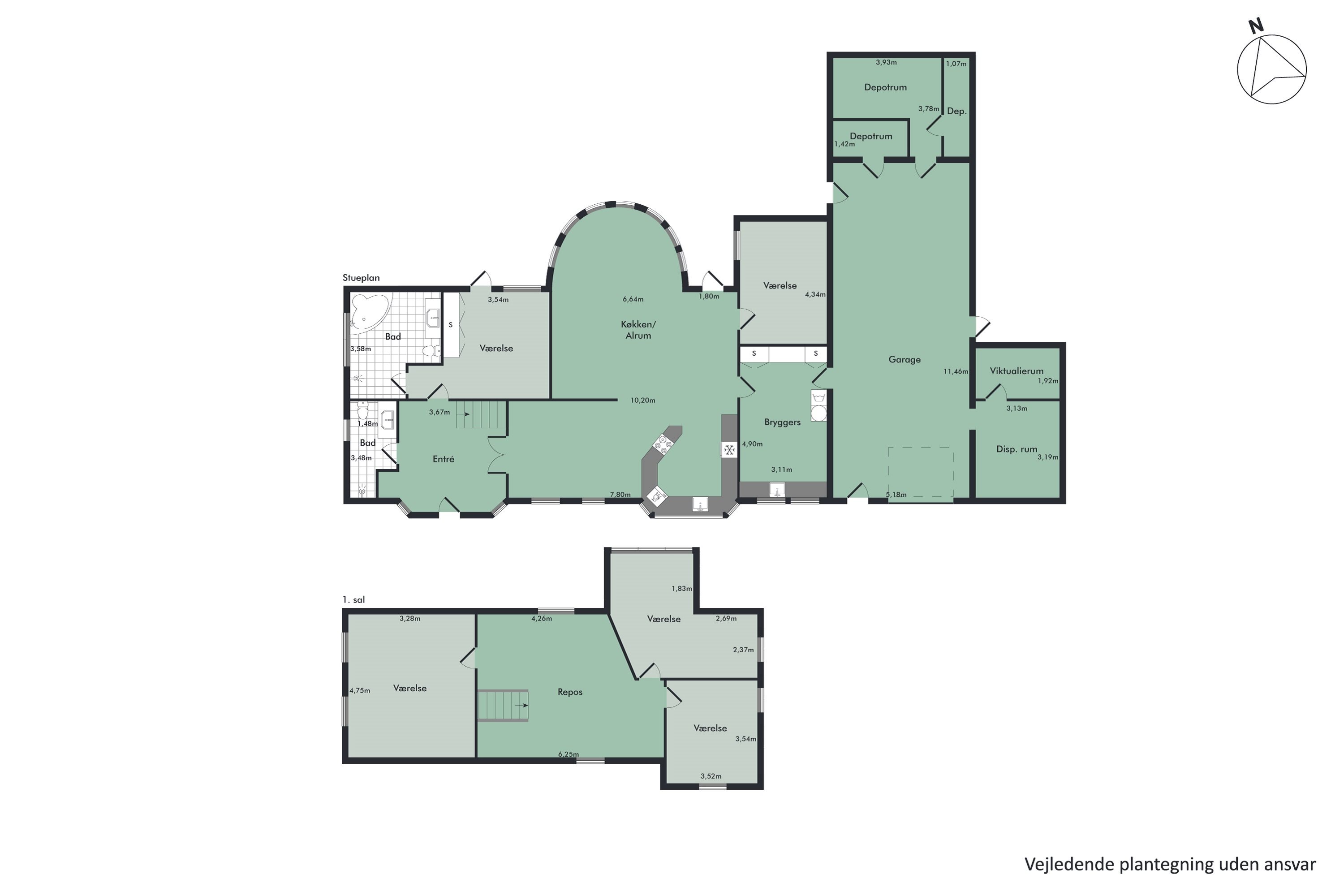 Plantegninger billede af Brovej 11, Klejtrup, 9500 Hobro