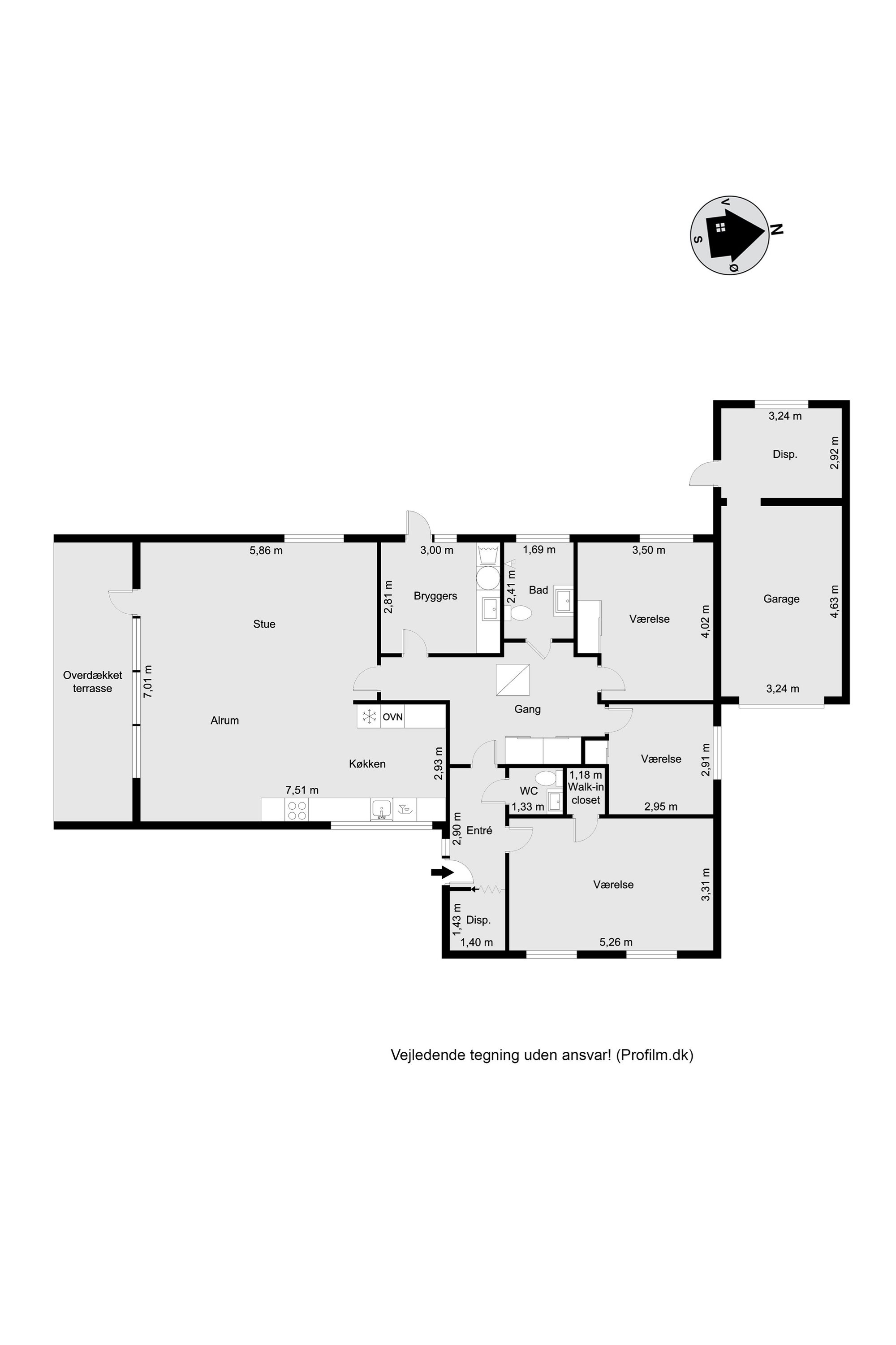 Plantegninger billede af Vesterled 1, Lind, 7400 Herning