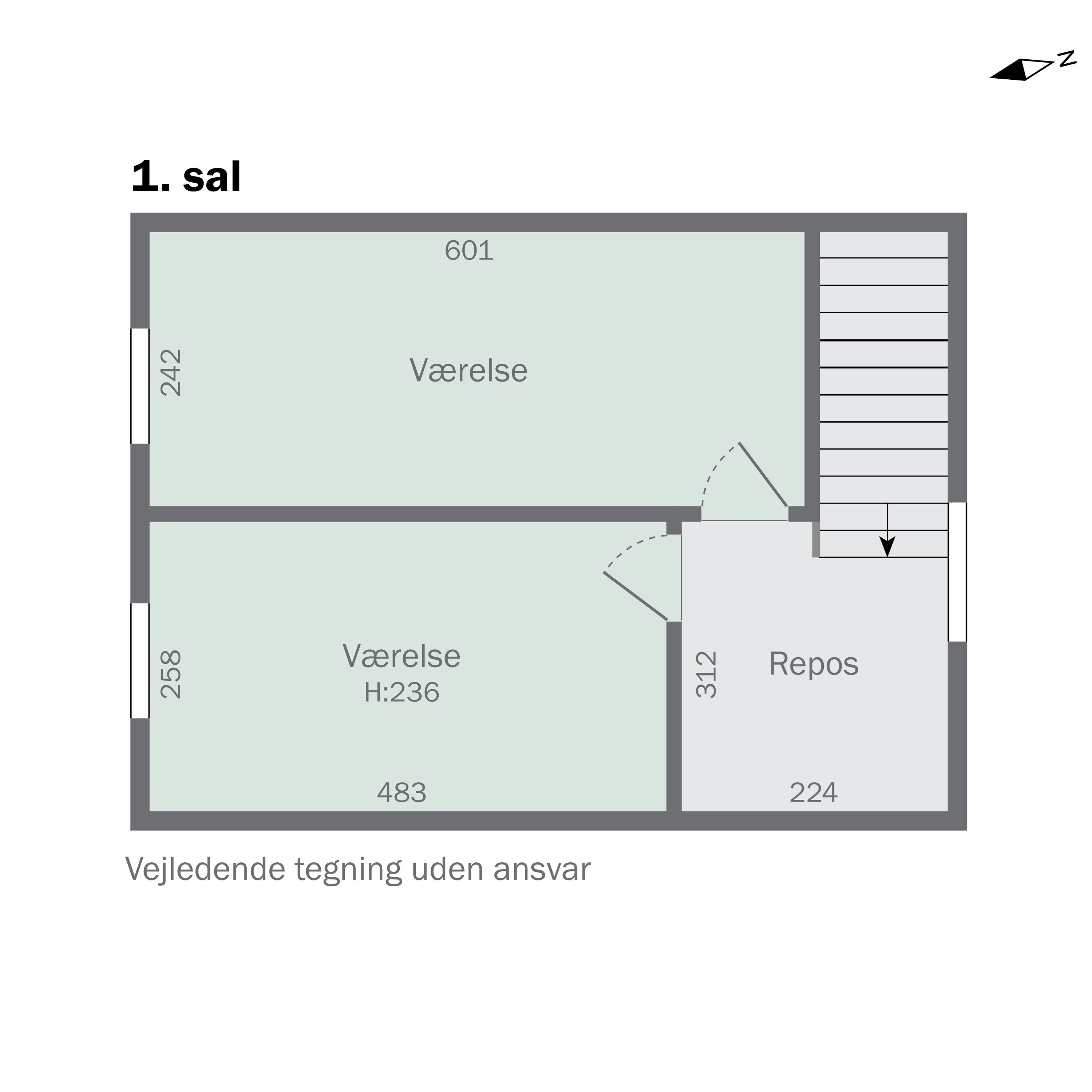 Plantegninger billede af Århusvej 104, Sander, 8300 Odder