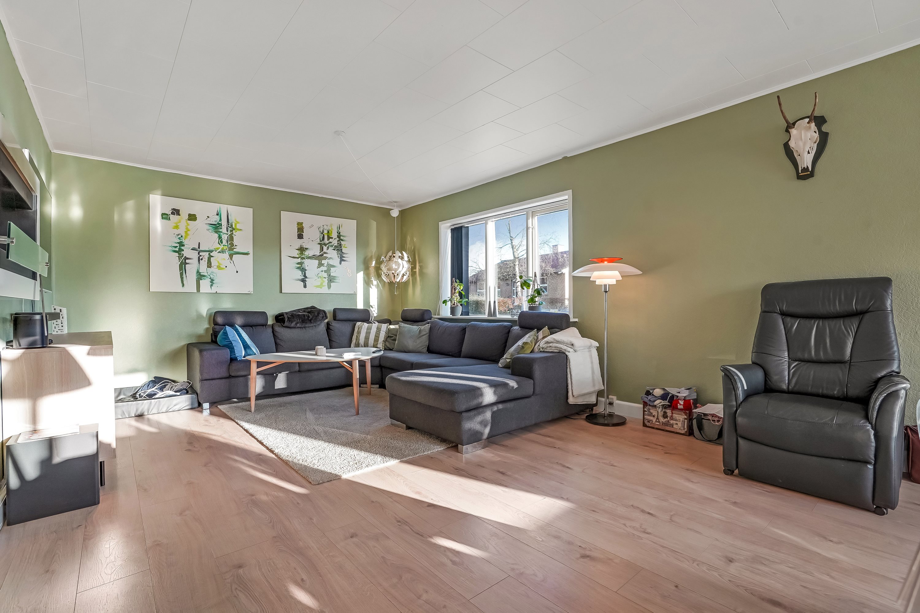 Fremhævet stue billede i fuldskærmstilstand. Billede af Villavej 3, Grædstrup, 8740 Brædstrup