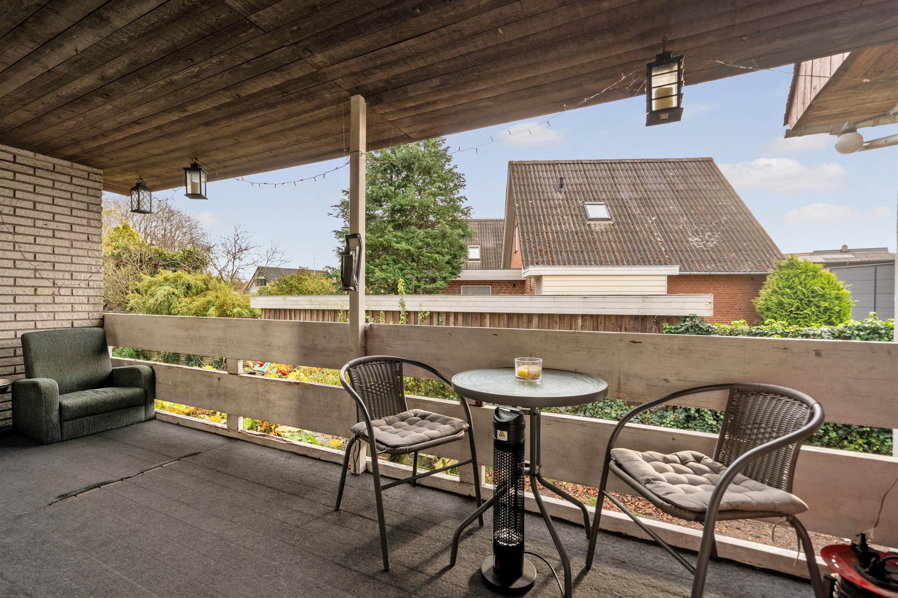 Fremhævet altan billede i fuldskærmstilstand. Billede af Gl Roustvej 1, 6800 Varde