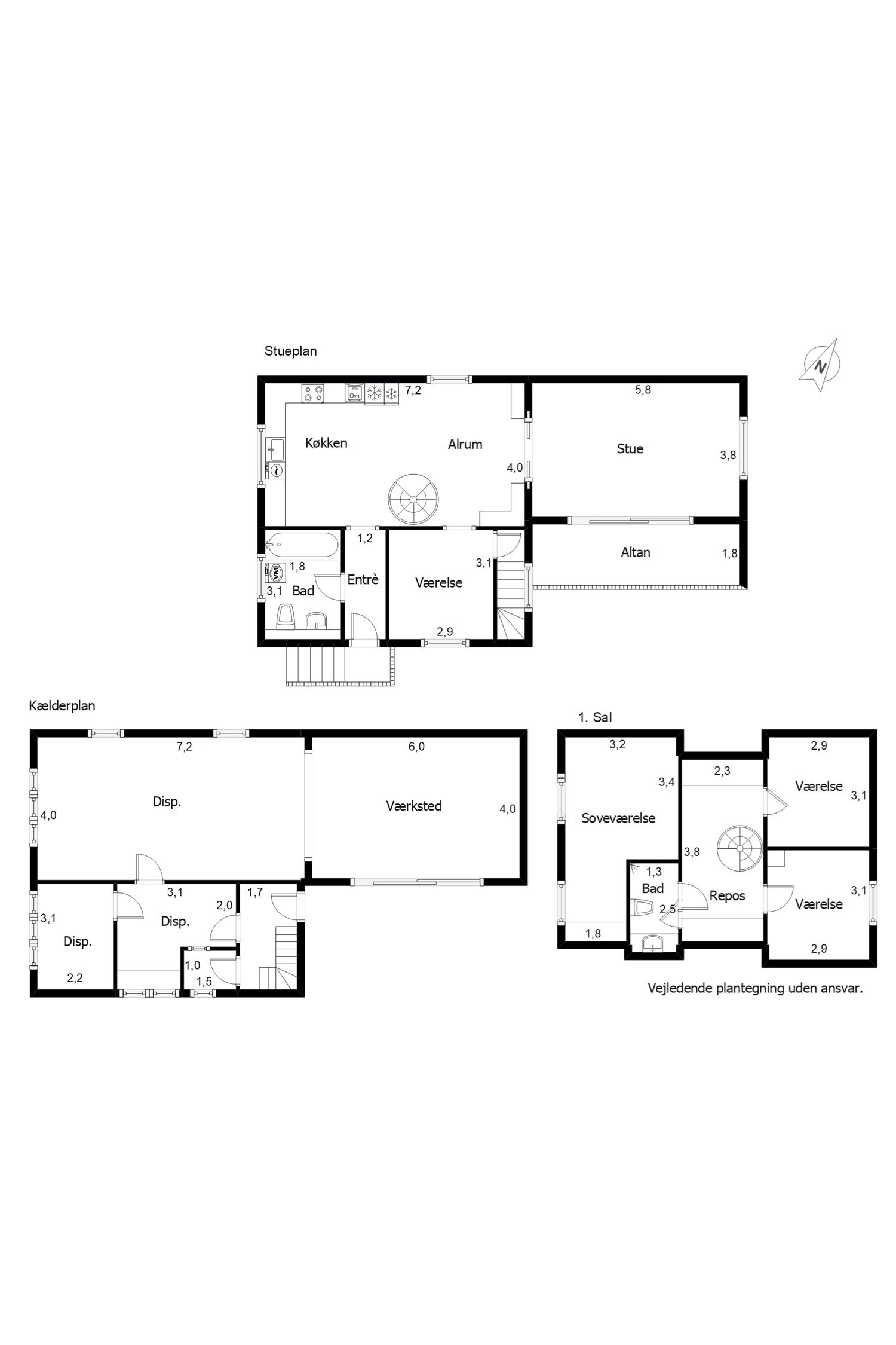Plantegninger billede af Gl Roustvej 1, 6800 Varde