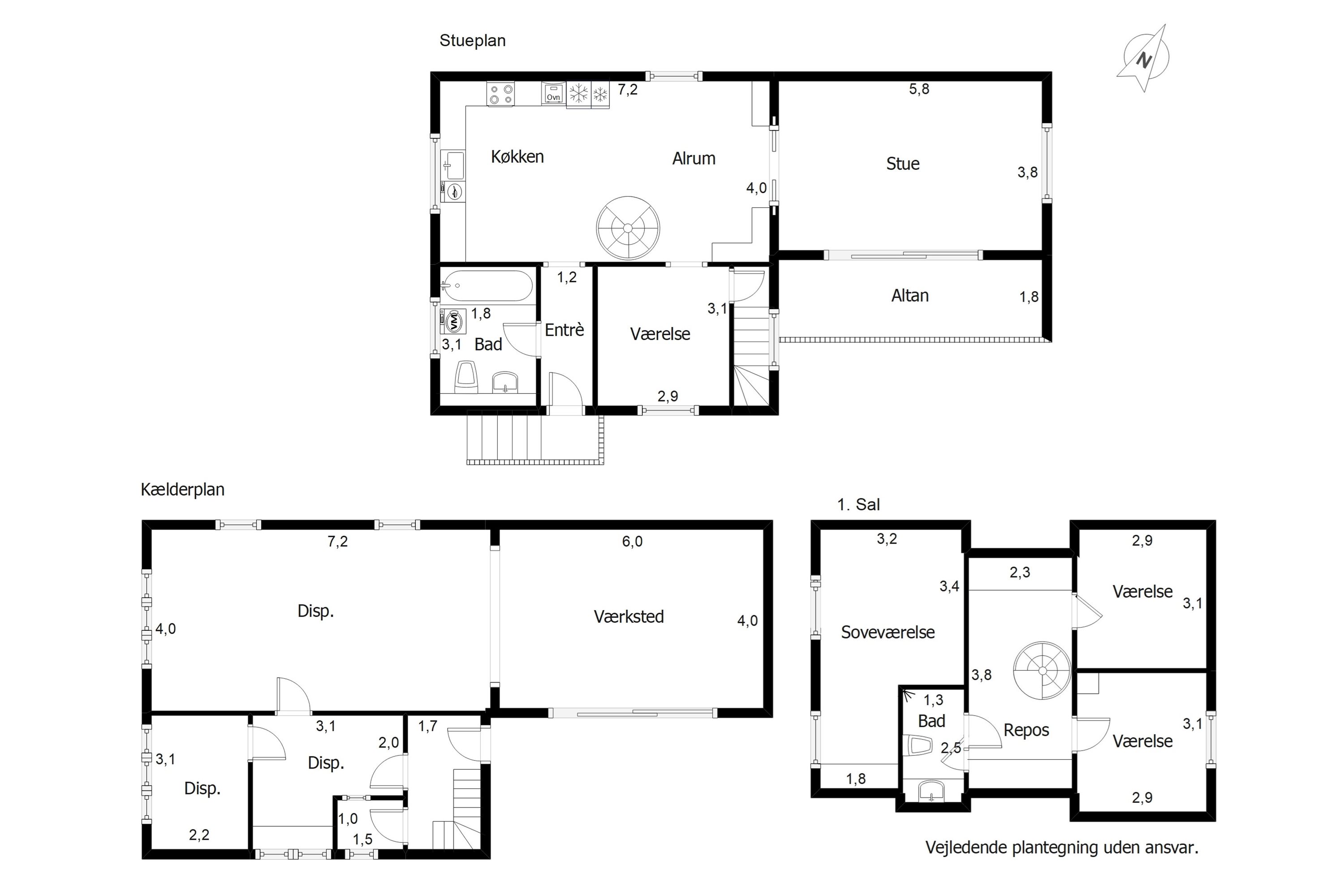 Plantegninger billede af Gl Roustvej 1, 6800 Varde