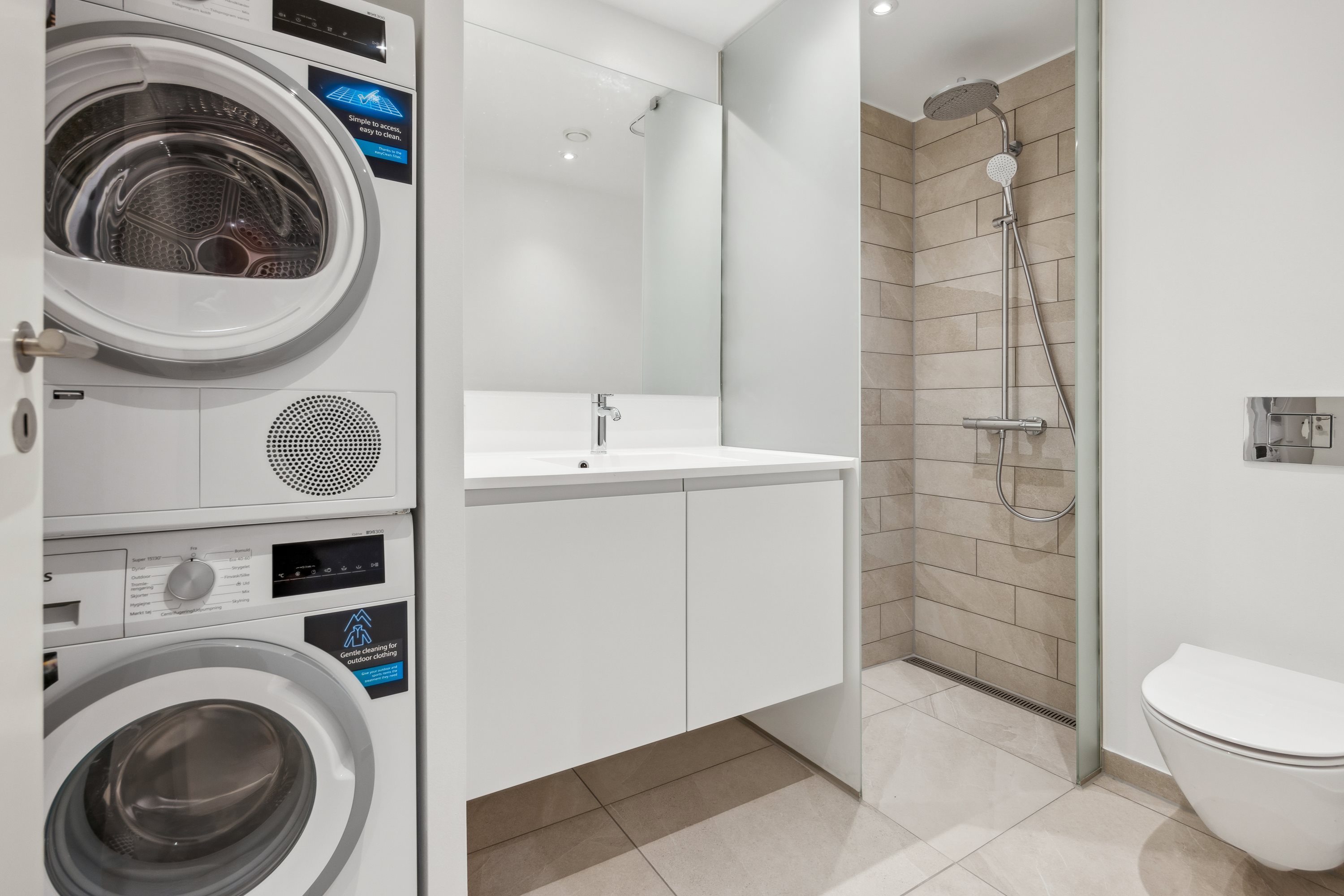 Fremhævet badeværelse billede i fuldskærmstilstand. Billede af Stigsborg Brygge 159, 1. 4., 9400 Nørresundby