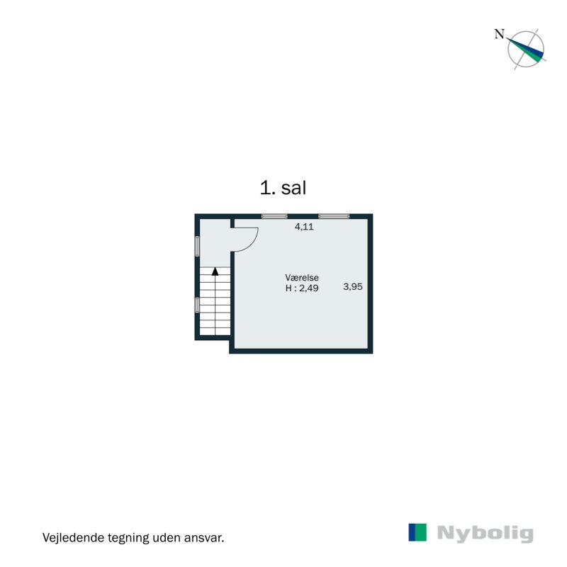 Plantegninger billede af Tornøegade 3, st.., 8300 Odder