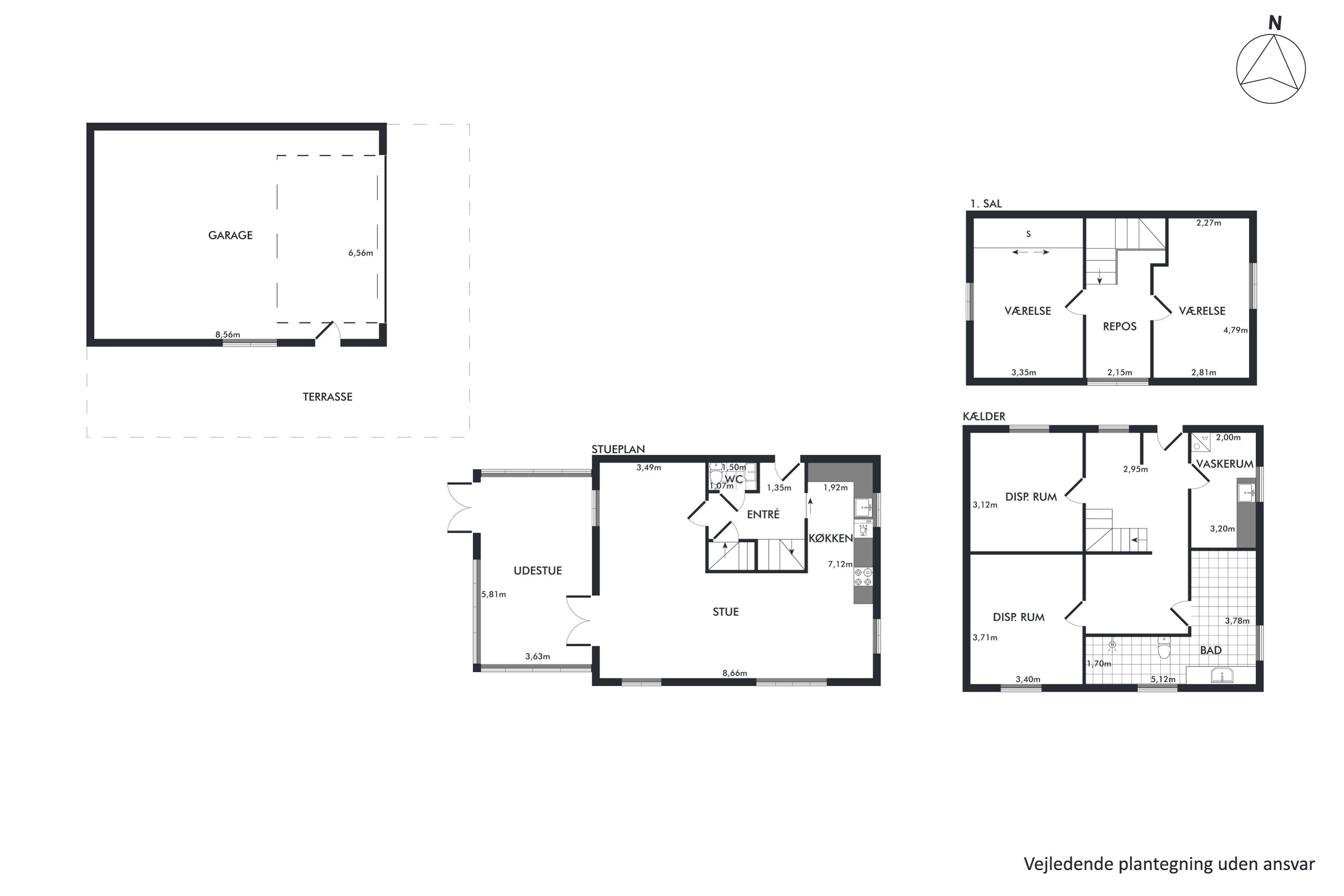 Plantegninger billede af Åbakken 7, Ravnstrup, 8800 Viborg