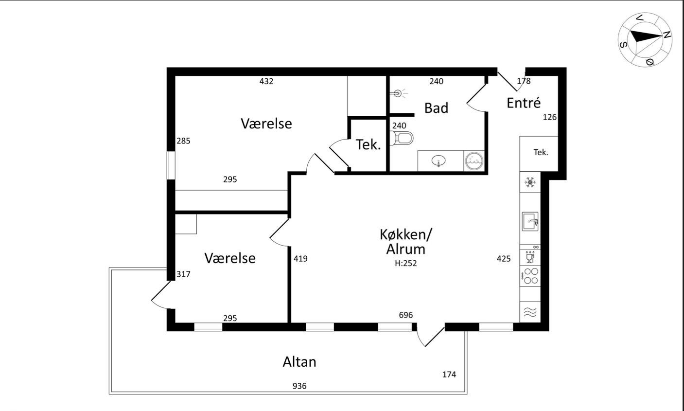 Plantegninger billede af Egeparken 3, 4. 4., 9000 Aalborg