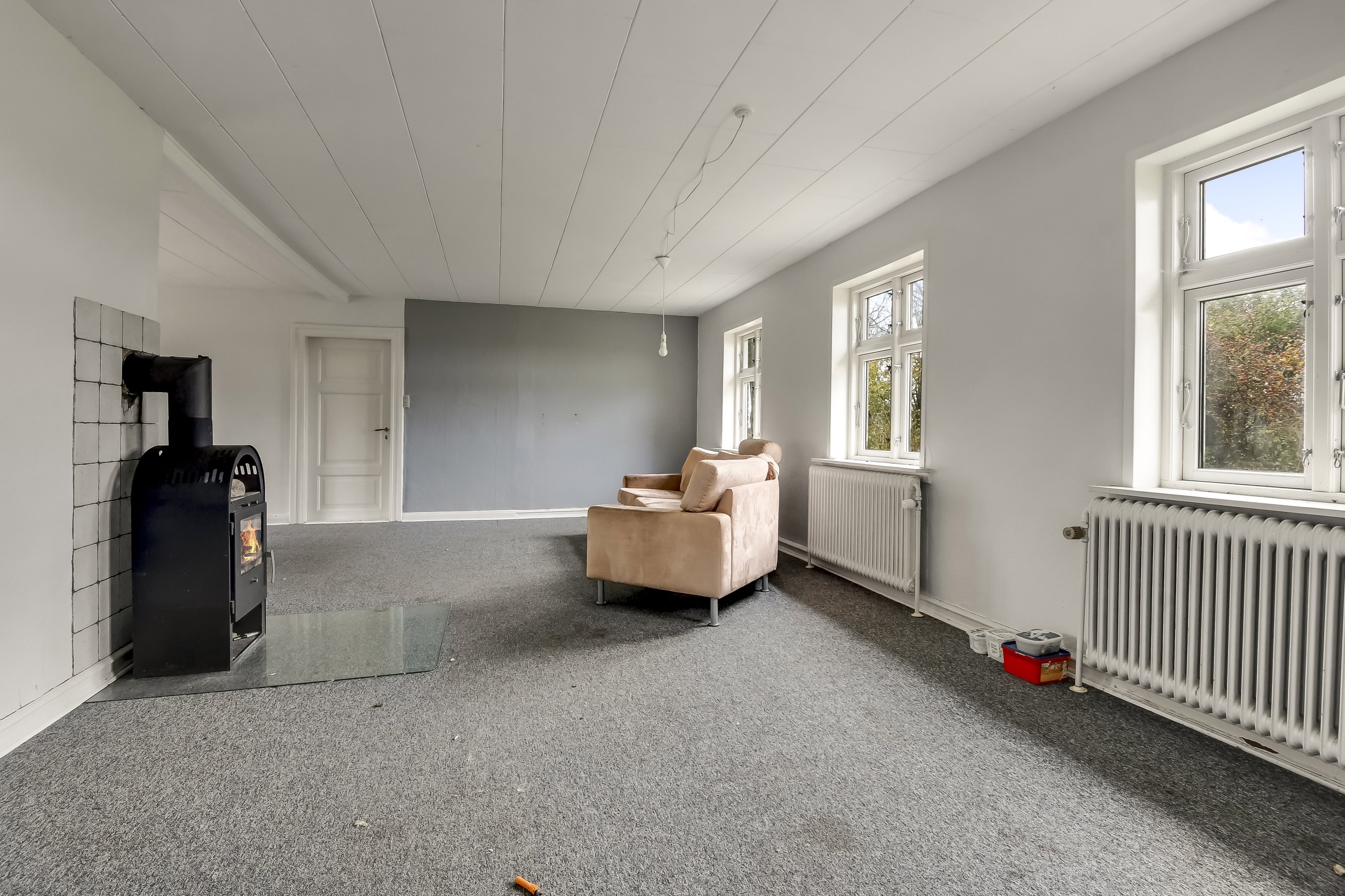 Fremhævet stue billede i fuldskærmstilstand. Billede af K.L. Aastrups Vej 6, Husby, 6990 Ulfborg