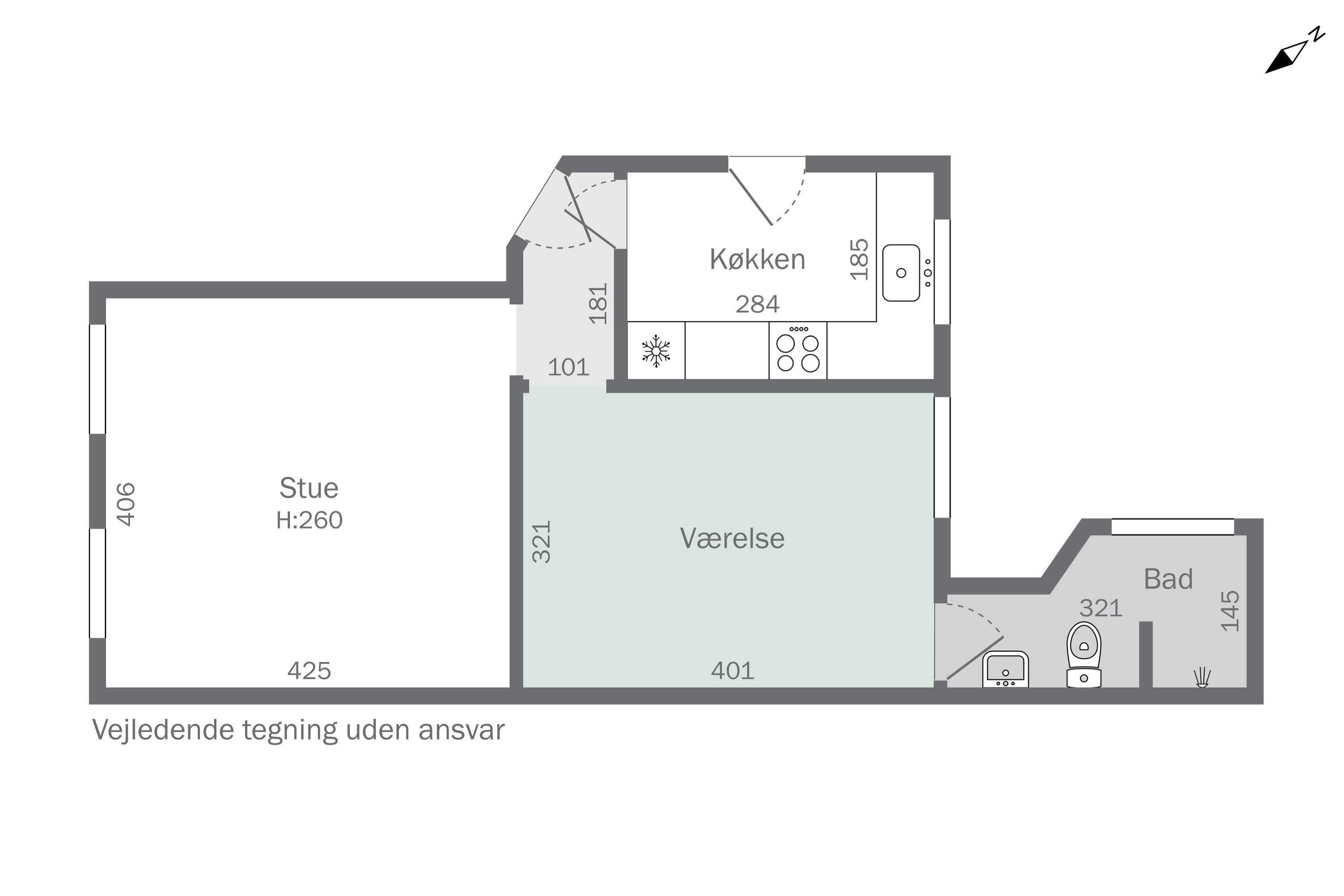 Plantegninger billede af Sdr.Stationsvej 22, st.. th., 4200 Slagelse