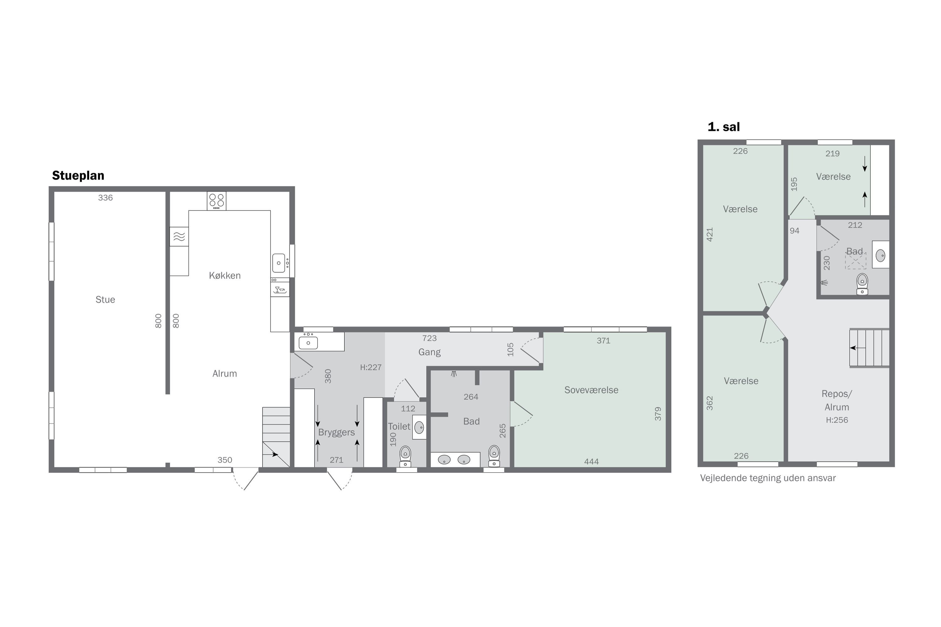 Plantegninger billede af Søst Markvej 5, Søst, 6230 Rødekro