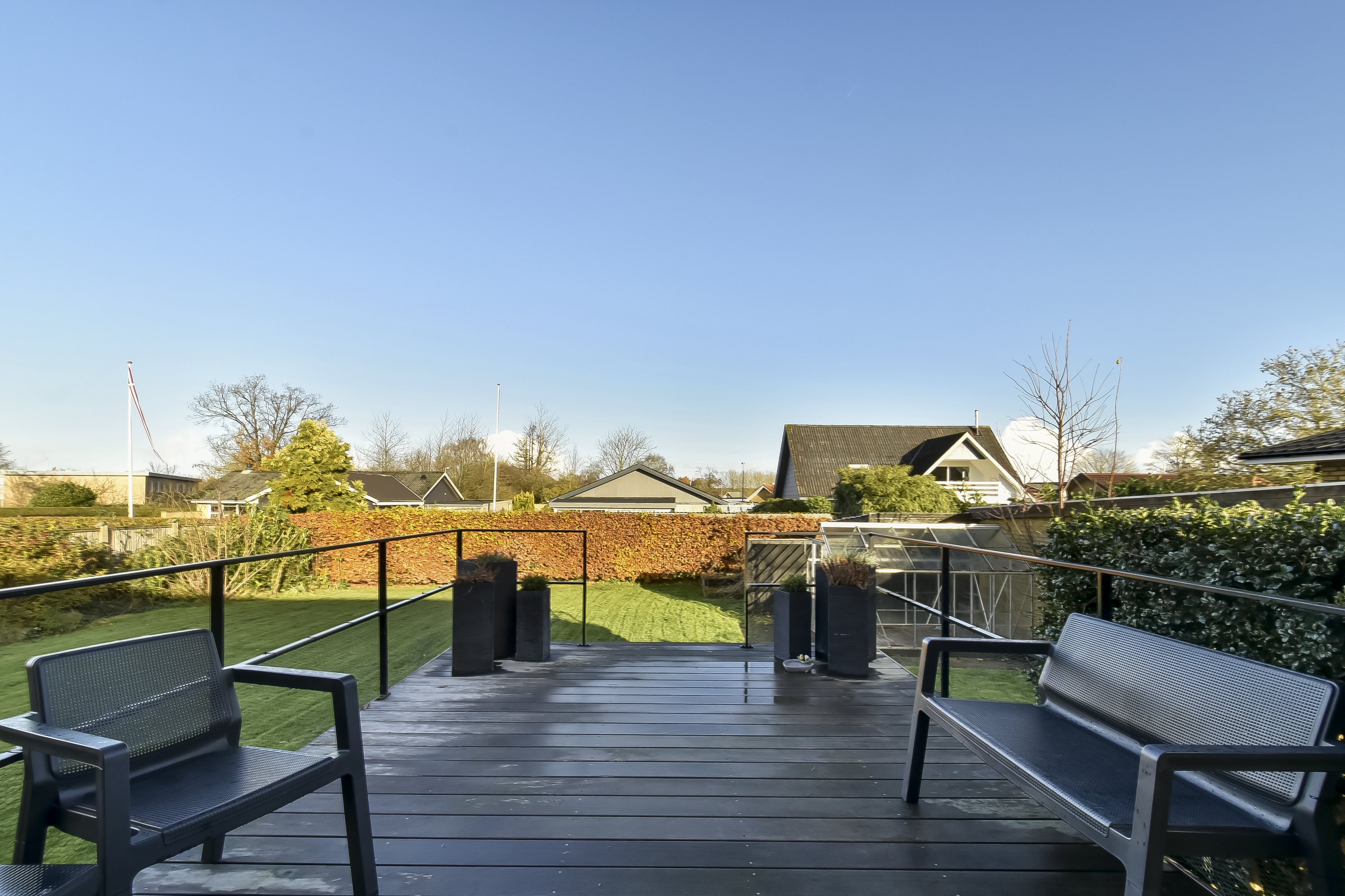 Fremhævet terrasse billede i fuldskærmstilstand. Billede af Bjødstrupvej 25, Hammerum, 7400 Herning