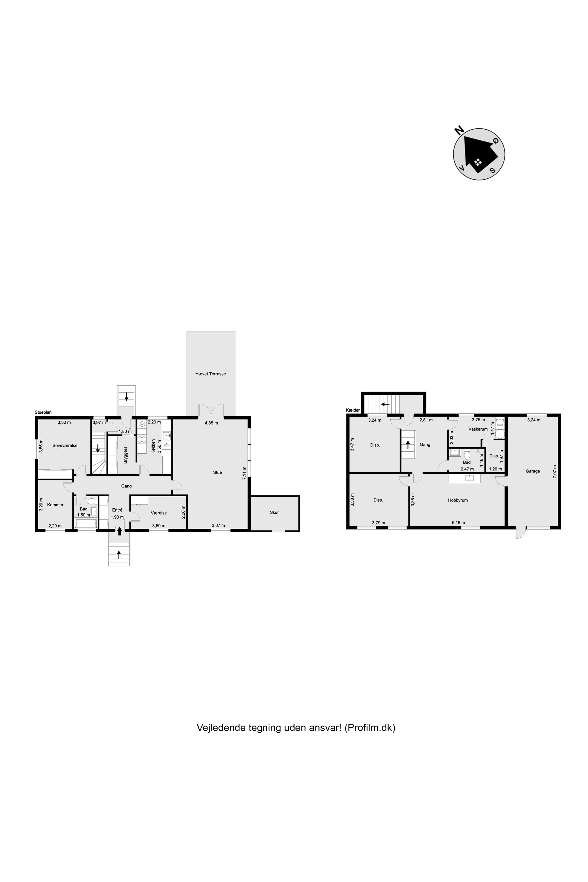 Plantegninger billede af Bjødstrupvej 25, Hammerum, 7400 Herning