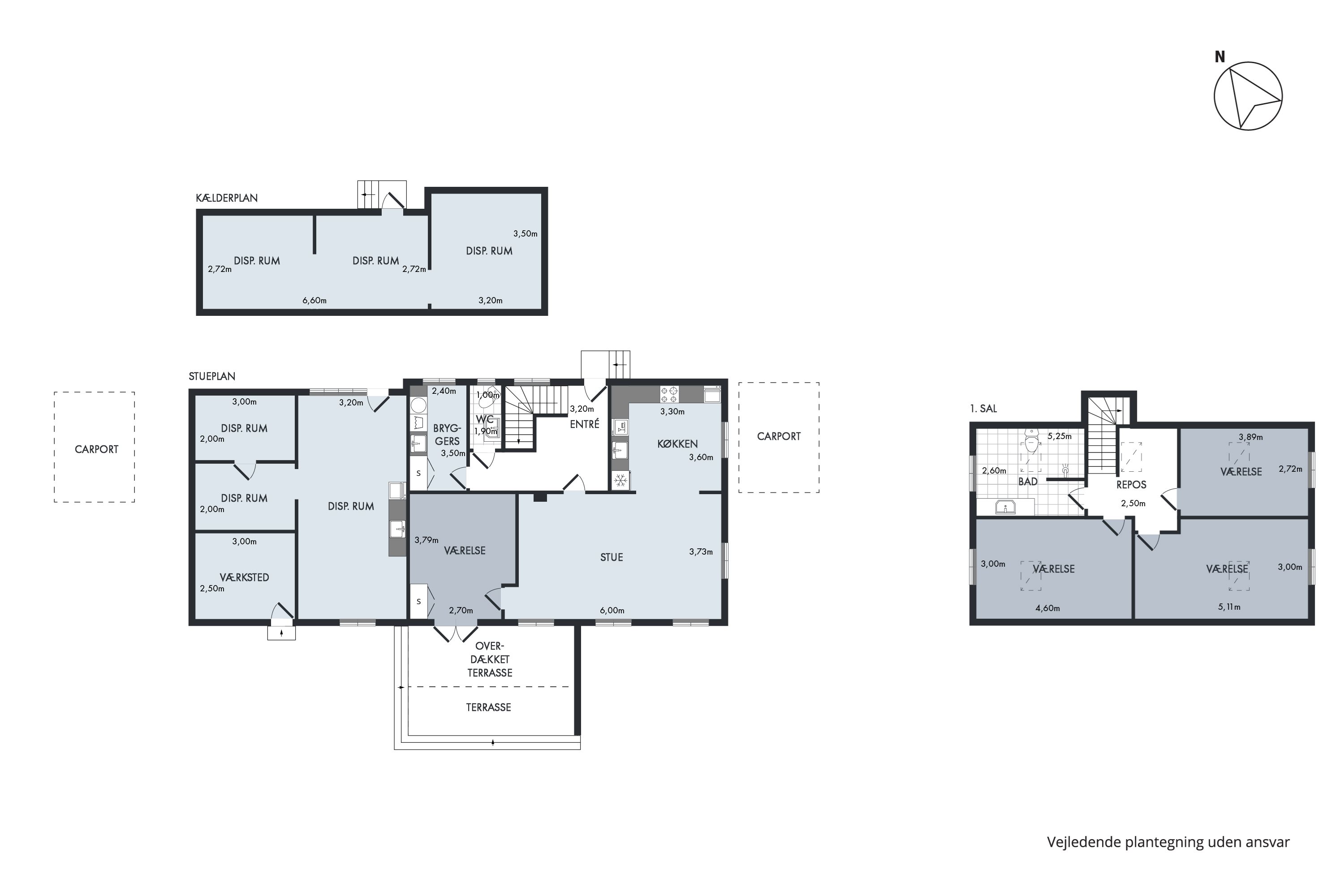 Plantegninger billede af Østergade 59, 9460 Brovst