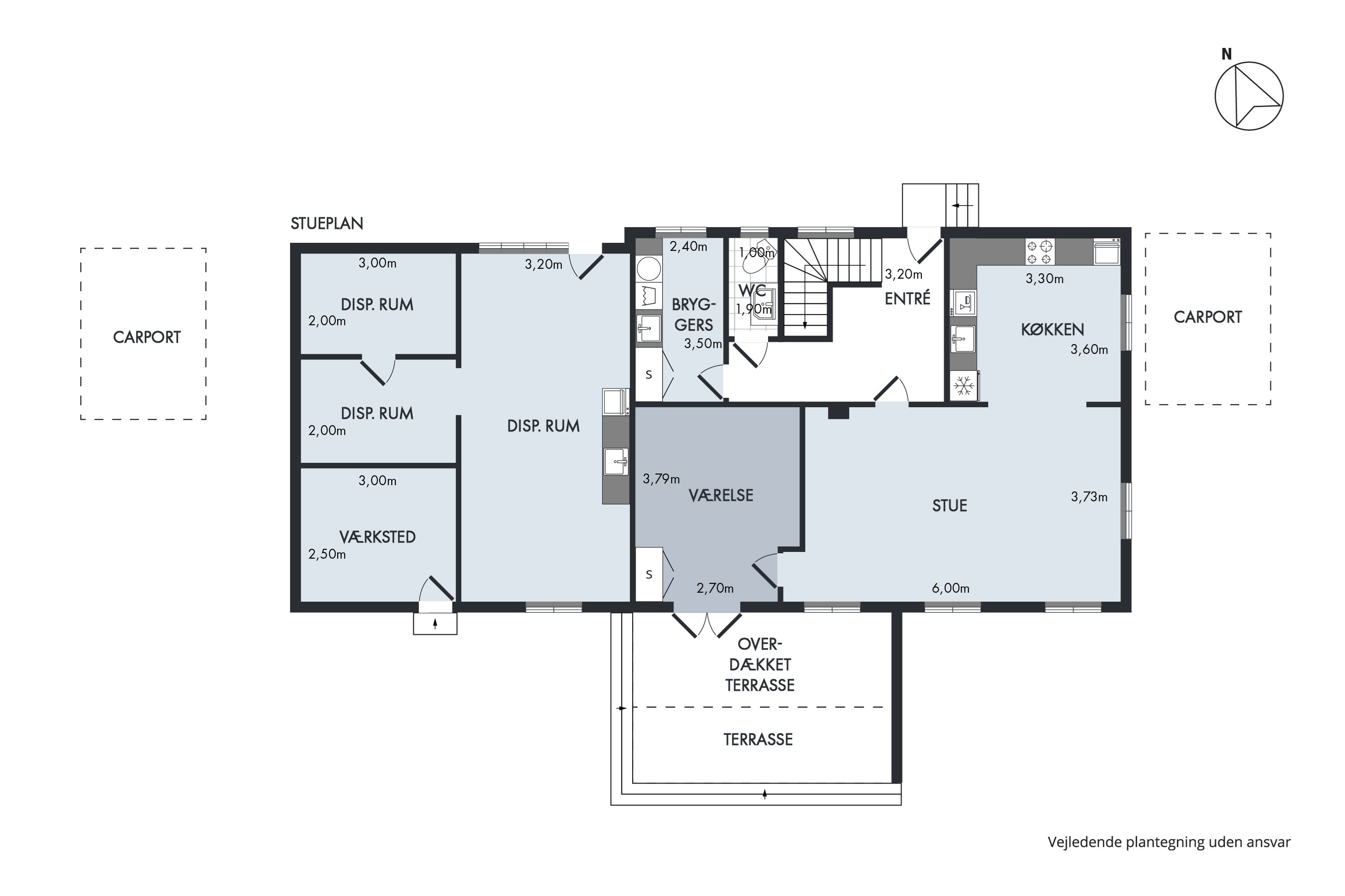 Plantegninger billede af Østergade 59, 9460 Brovst