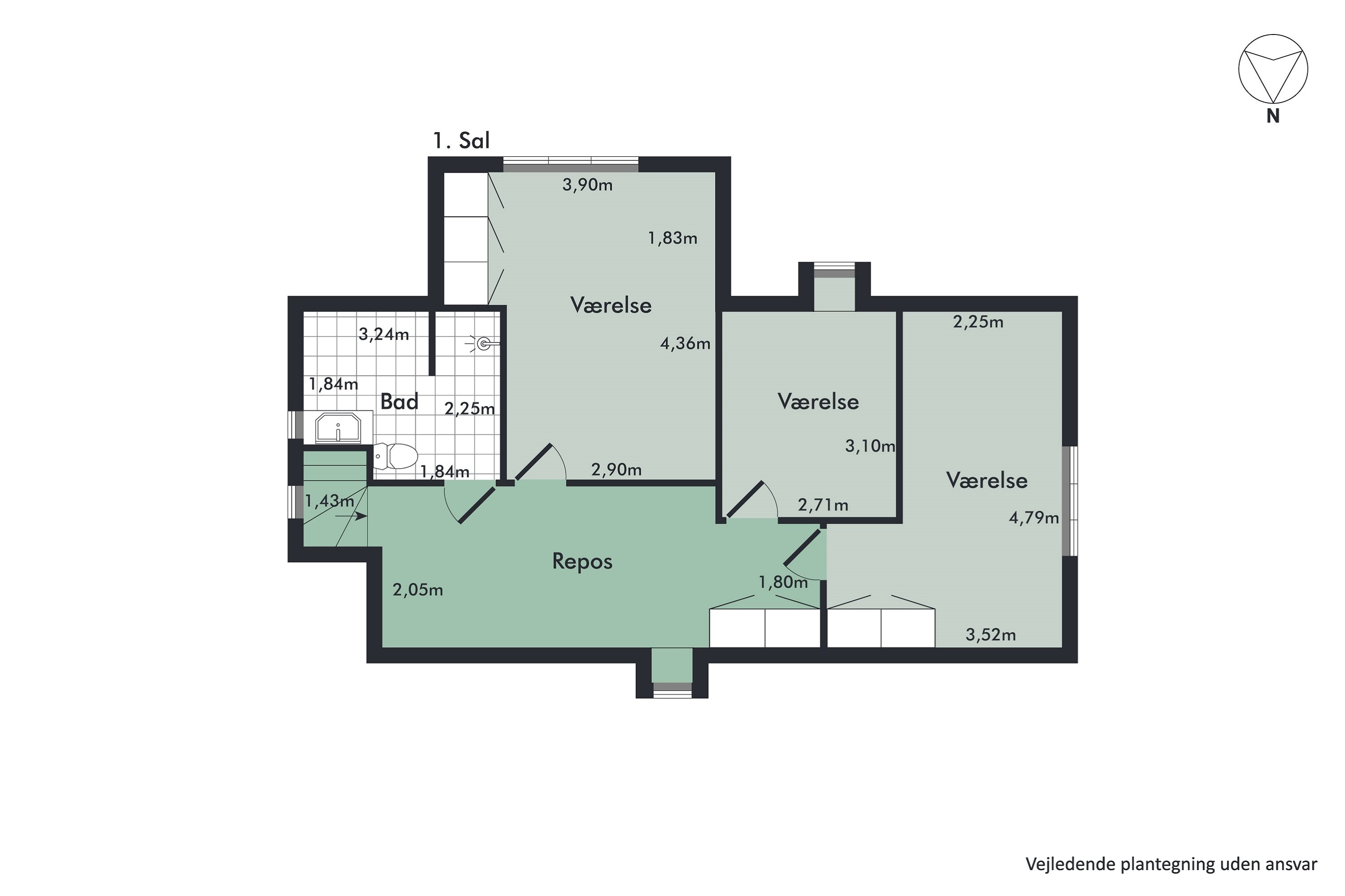 Plantegninger billede af Vestre Alle 14, 7800 Skive