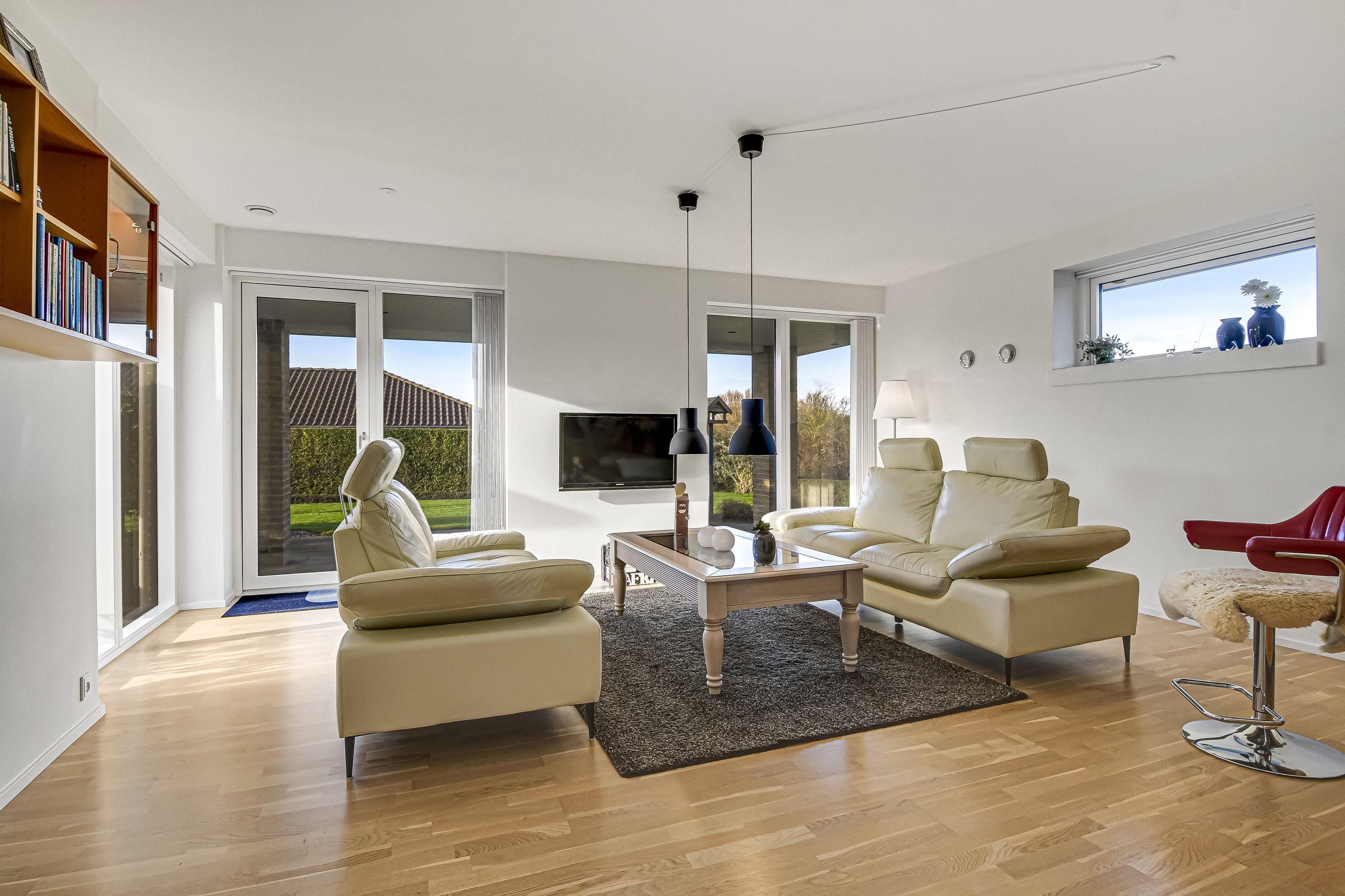 Fremhævet stue billede i fuldskærmstilstand. Billede af Majas Vej 5, Humlum, 7600 Struer