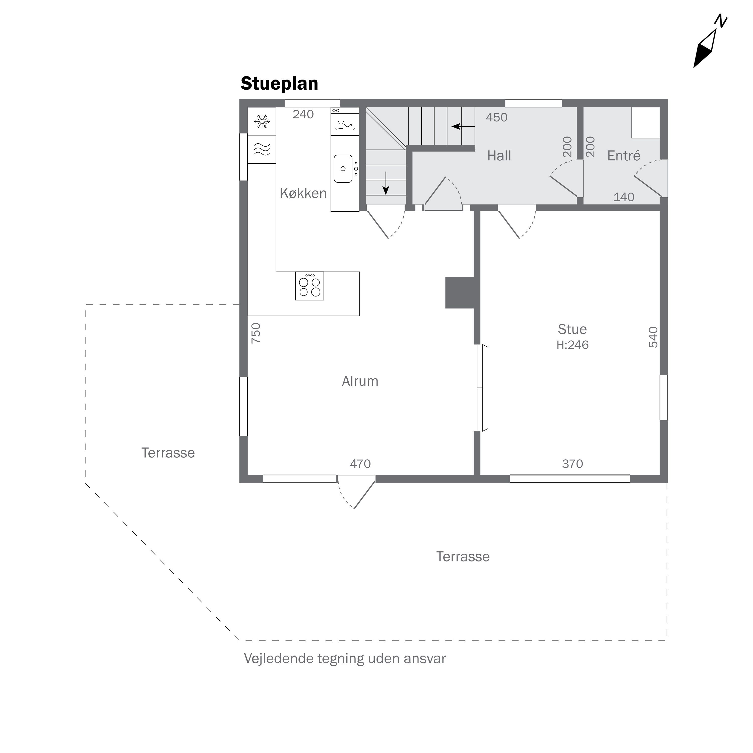 Plantegninger billede af Fynsgade 19, 9870 Sindal