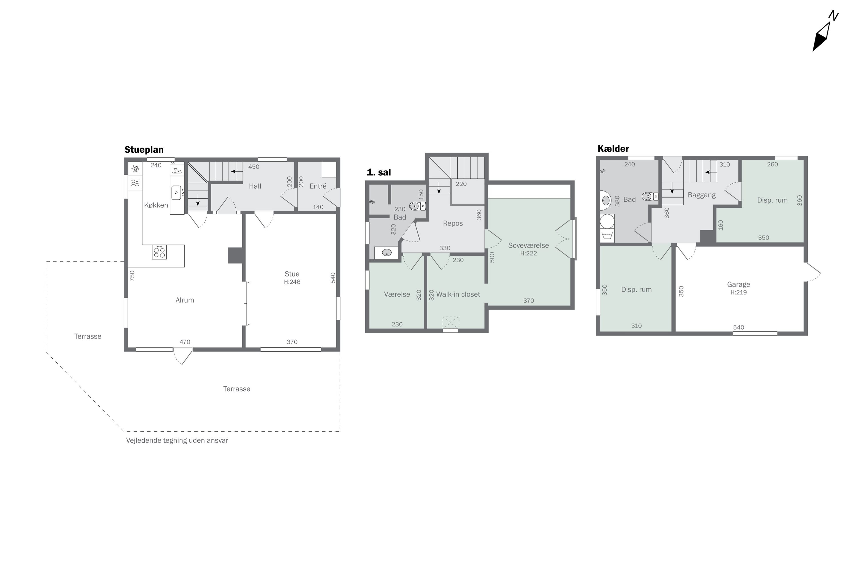 Plantegninger billede af Fynsgade 19, 9870 Sindal