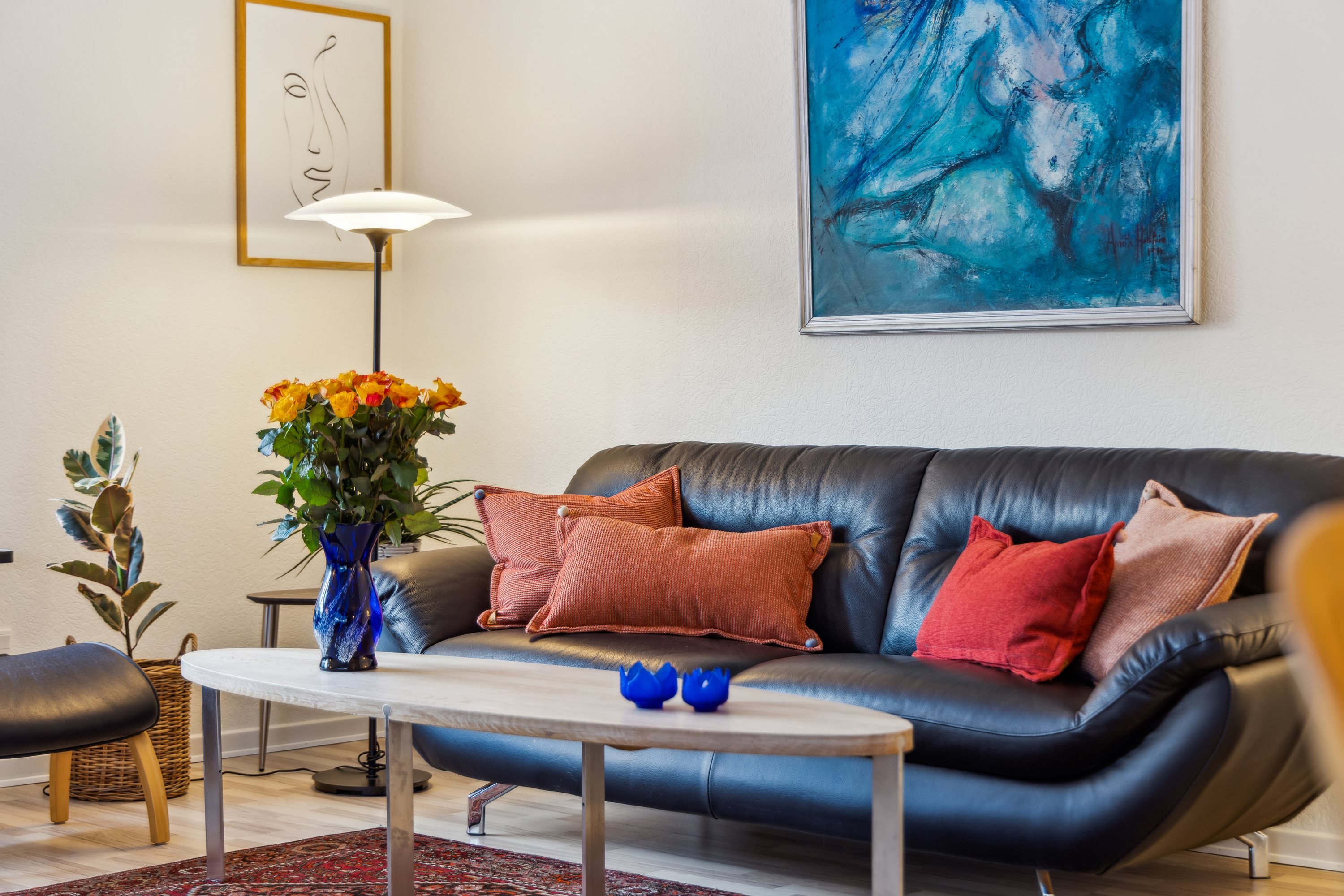 Fremhævet stue billede i fuldskærmstilstand. Billede af Strandvejen 148, Hou, 9370 Hals