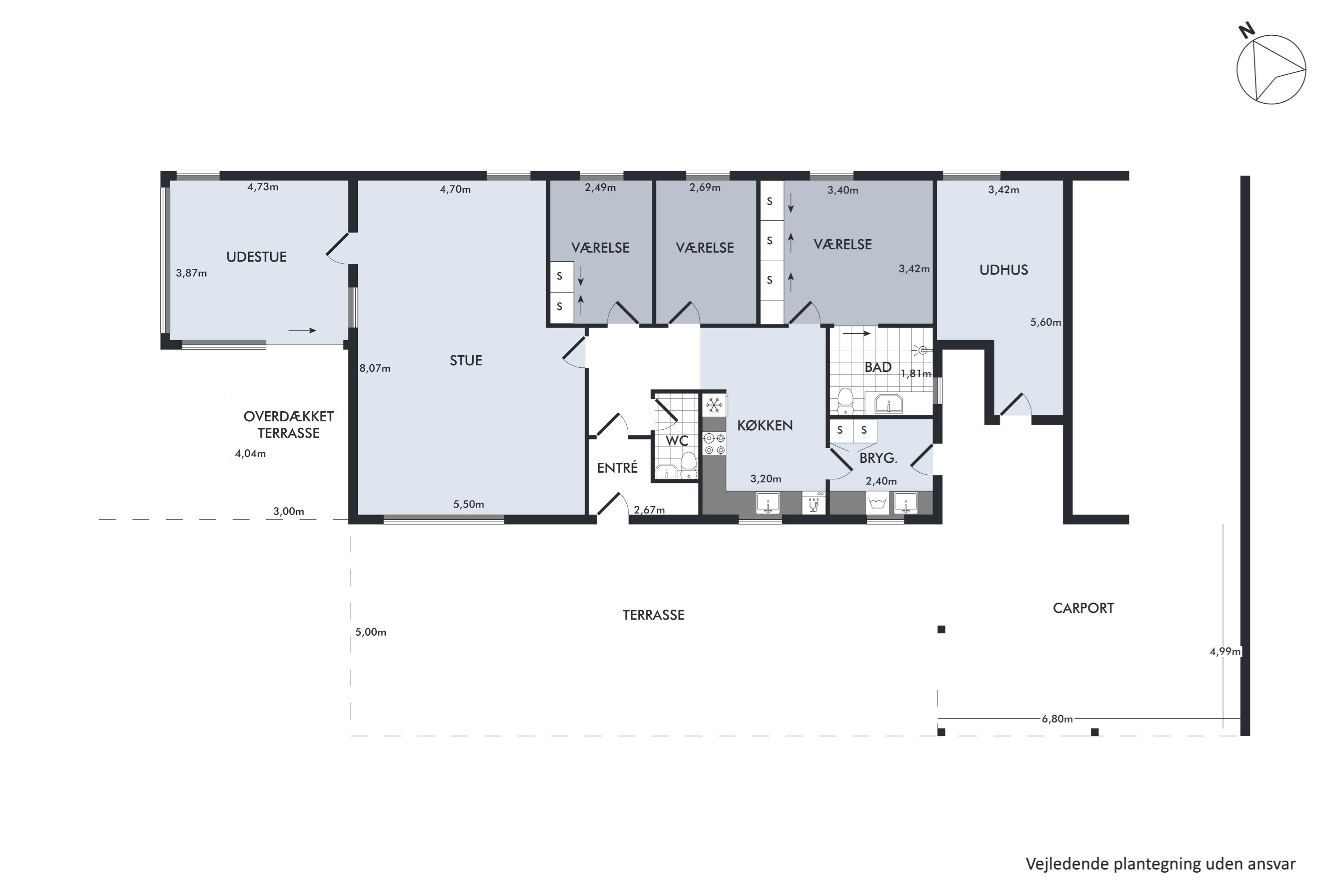 Plantegninger billede af St. Blichersvej 9, 9440 Aabybro