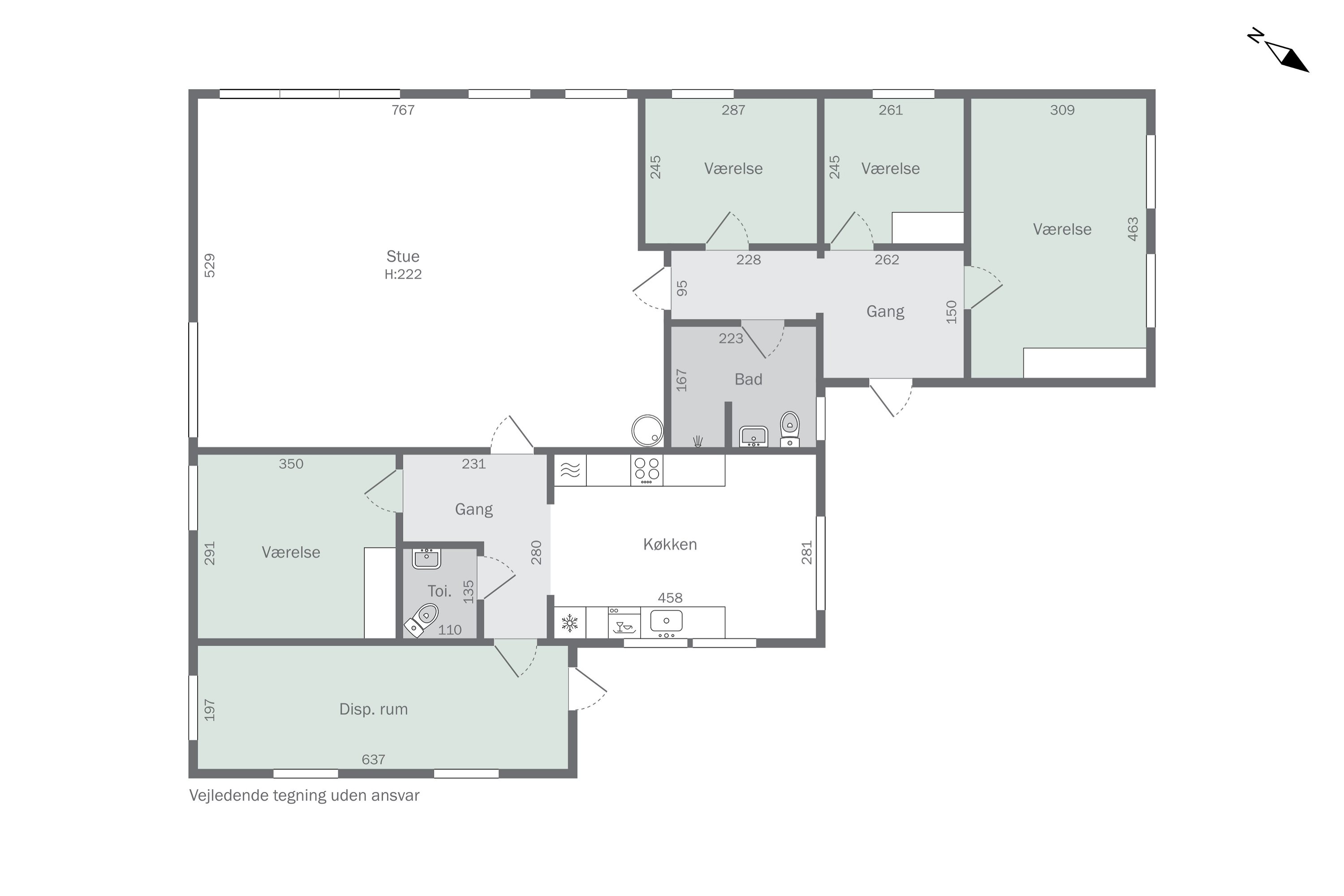 Plantegninger billede af Kamillevej 18, 4750 Lundby