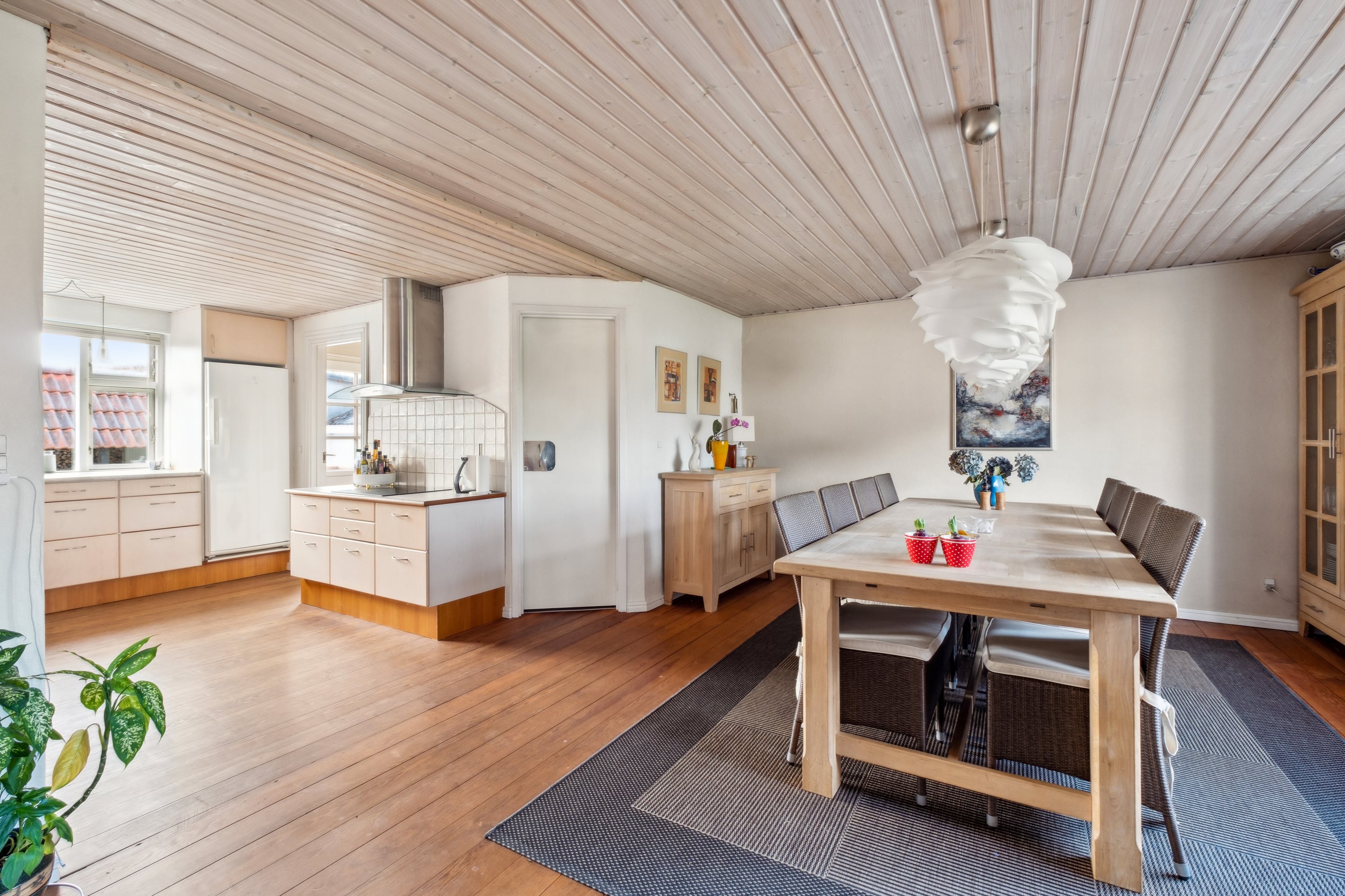 Fremhævet køkken-alrum billede i fuldskærmstilstand. Billede af Hannerupvej 250, 9500 Hobro