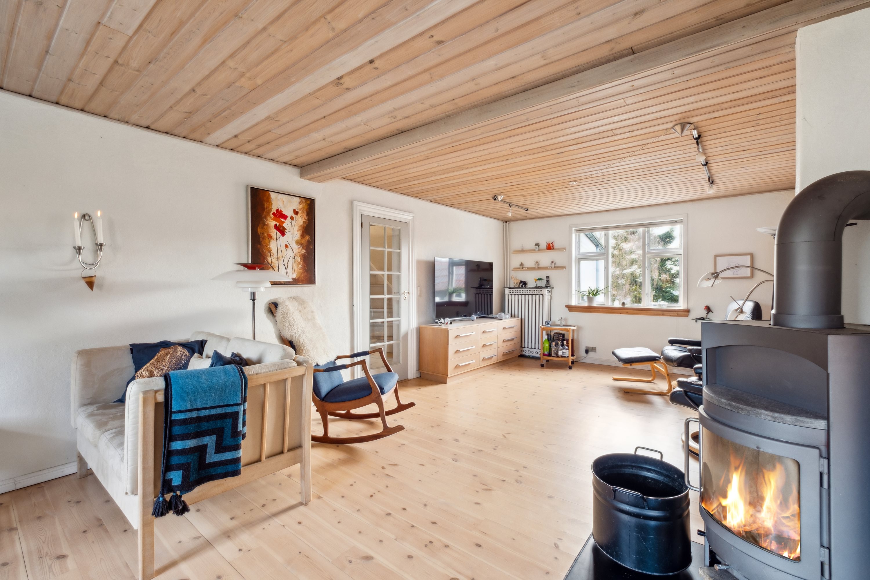 Fremhævet stue billede i fuldskærmstilstand. Billede af Hannerupvej 250, 9500 Hobro