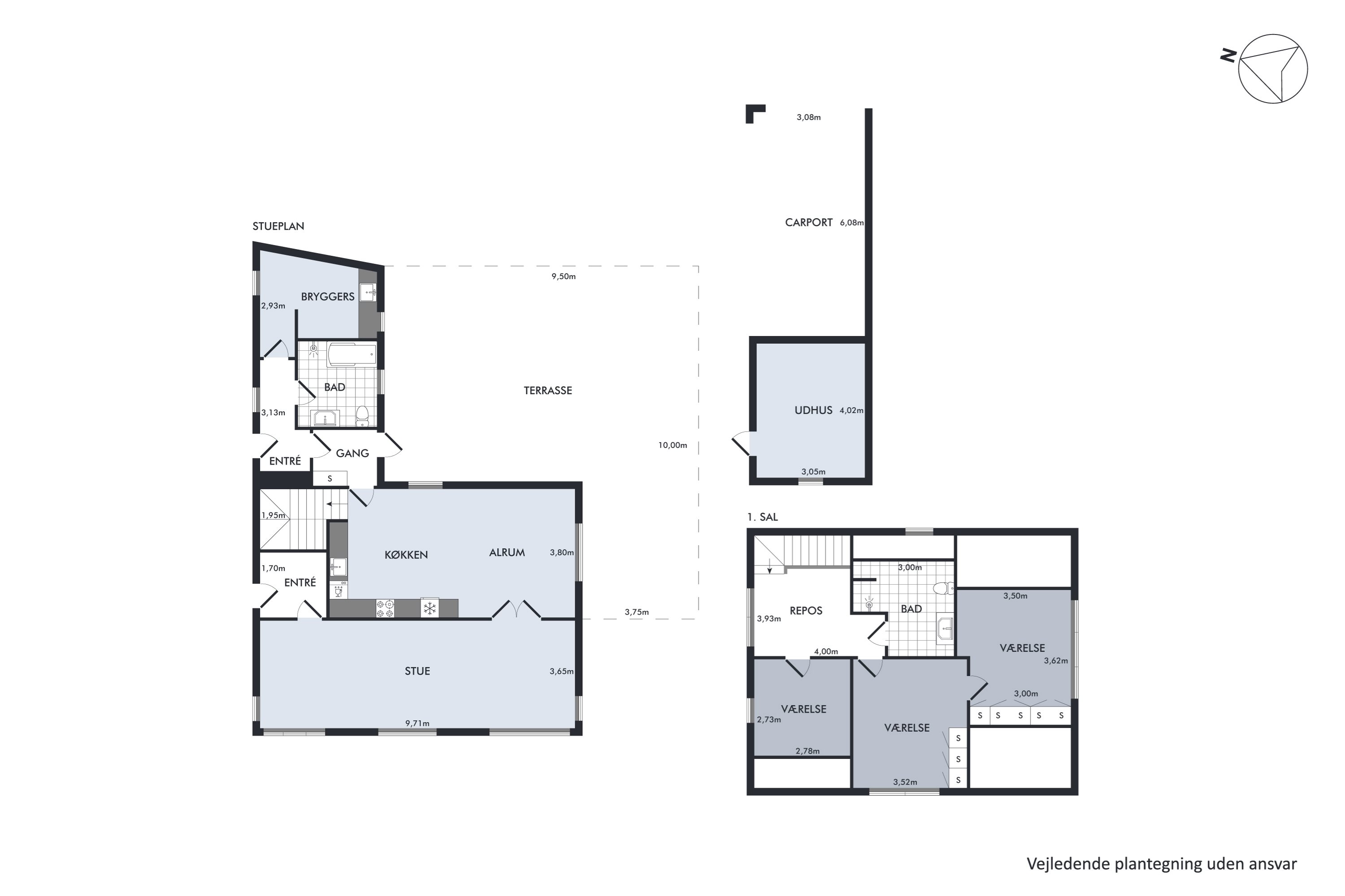 Plantegninger billede af Kirkegade 83, 9460 Brovst