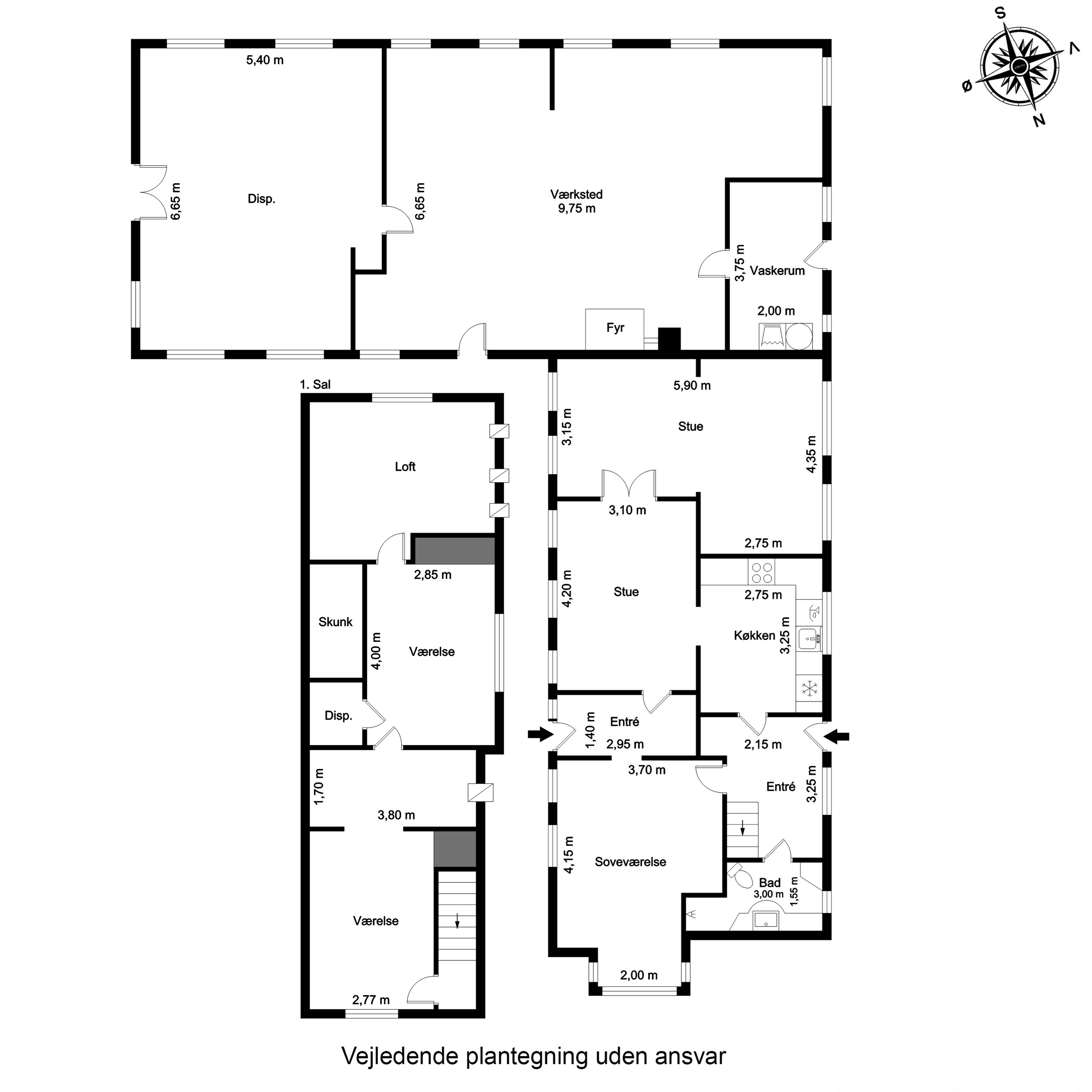 Plantegninger billede af Skovmøllevej 16, Ørbæk, 5400 Bogense